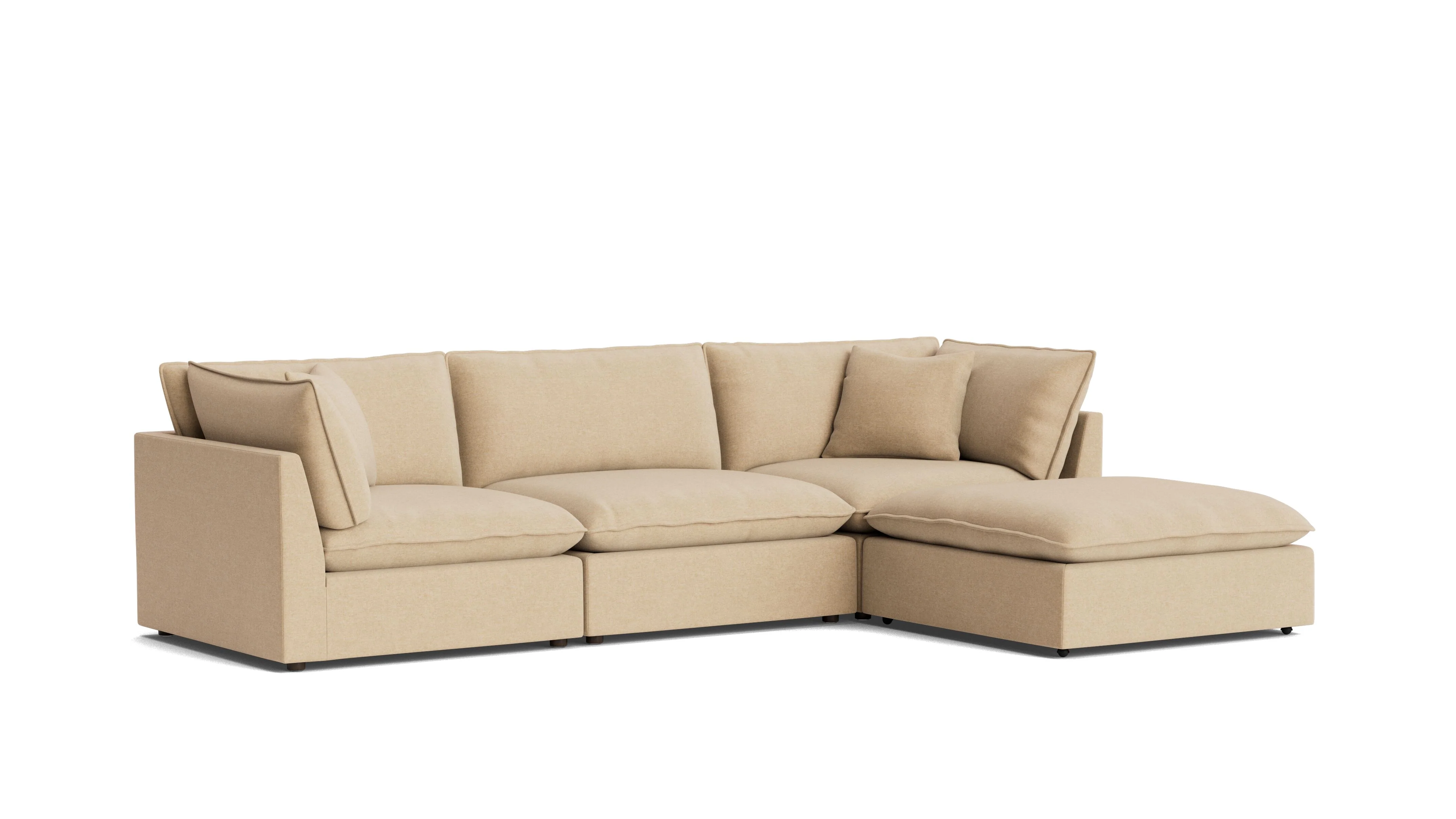 Chill Time 4-Piece Modular Sectional, Hazelnut - Image 3