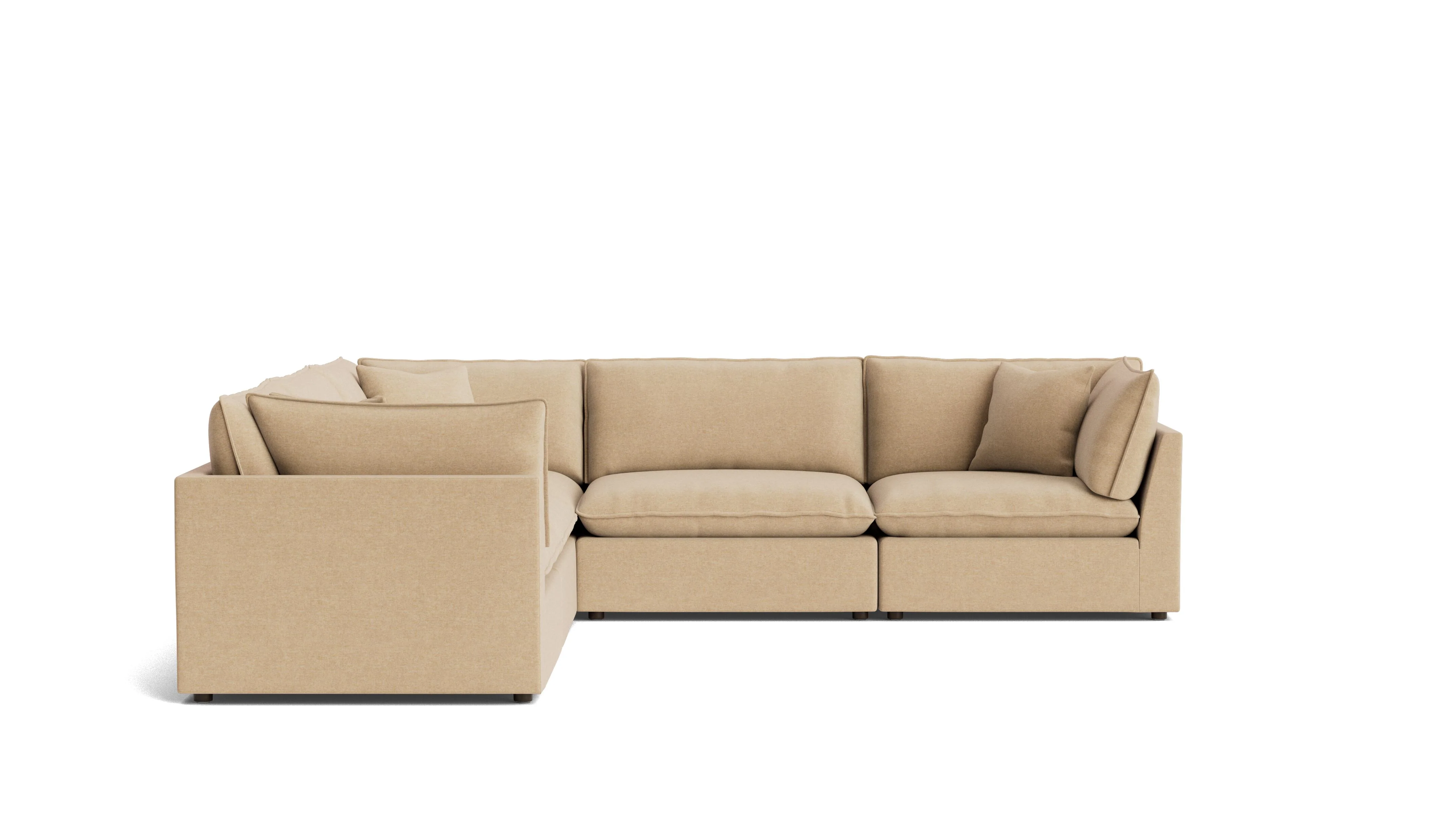 Chill Time 5-Piece Modular Sectional Closed, Hazelnut - Image 4