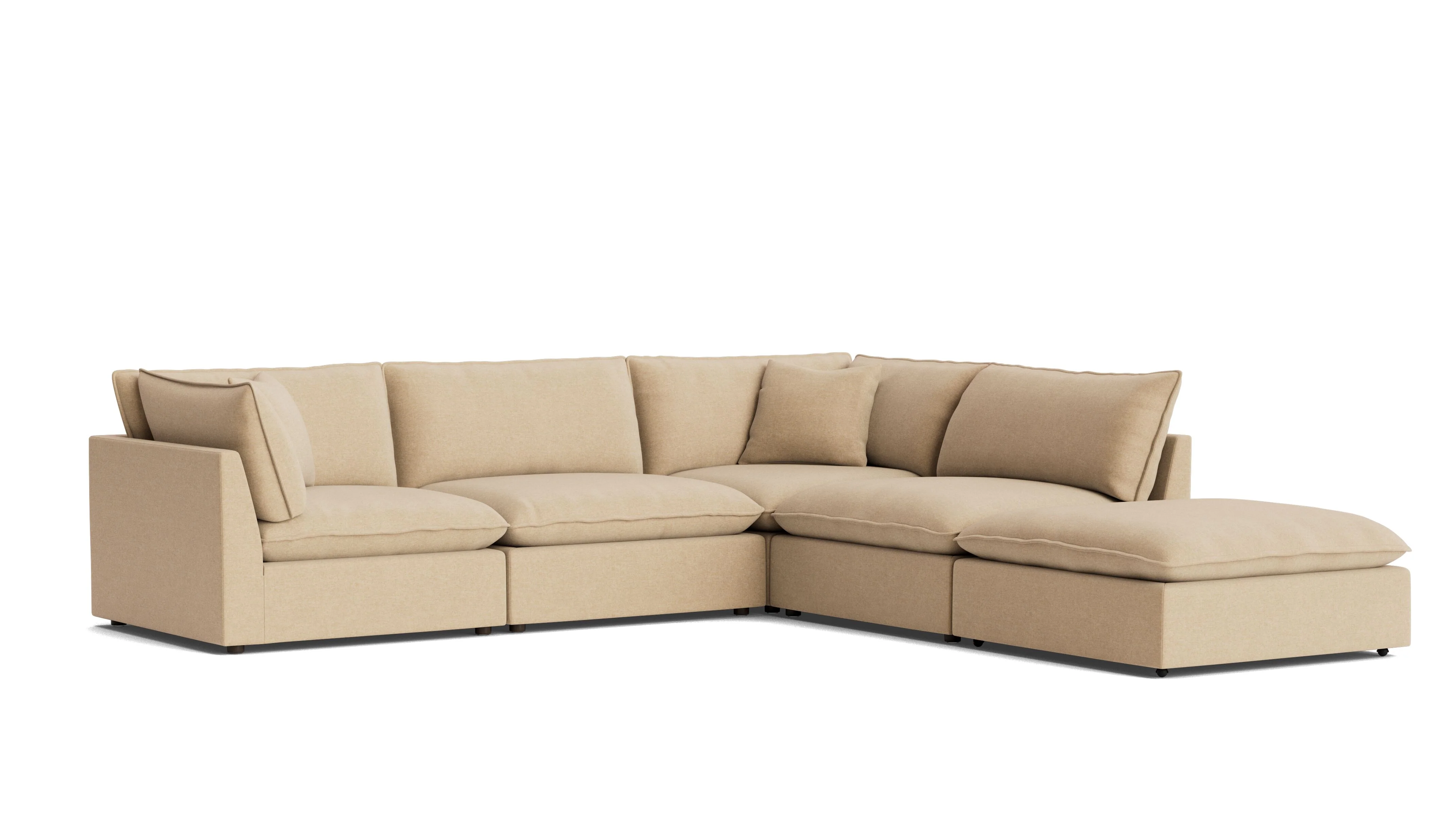 Chill Time 5-Piece Modular Sectional, Hazelnut - Image 3