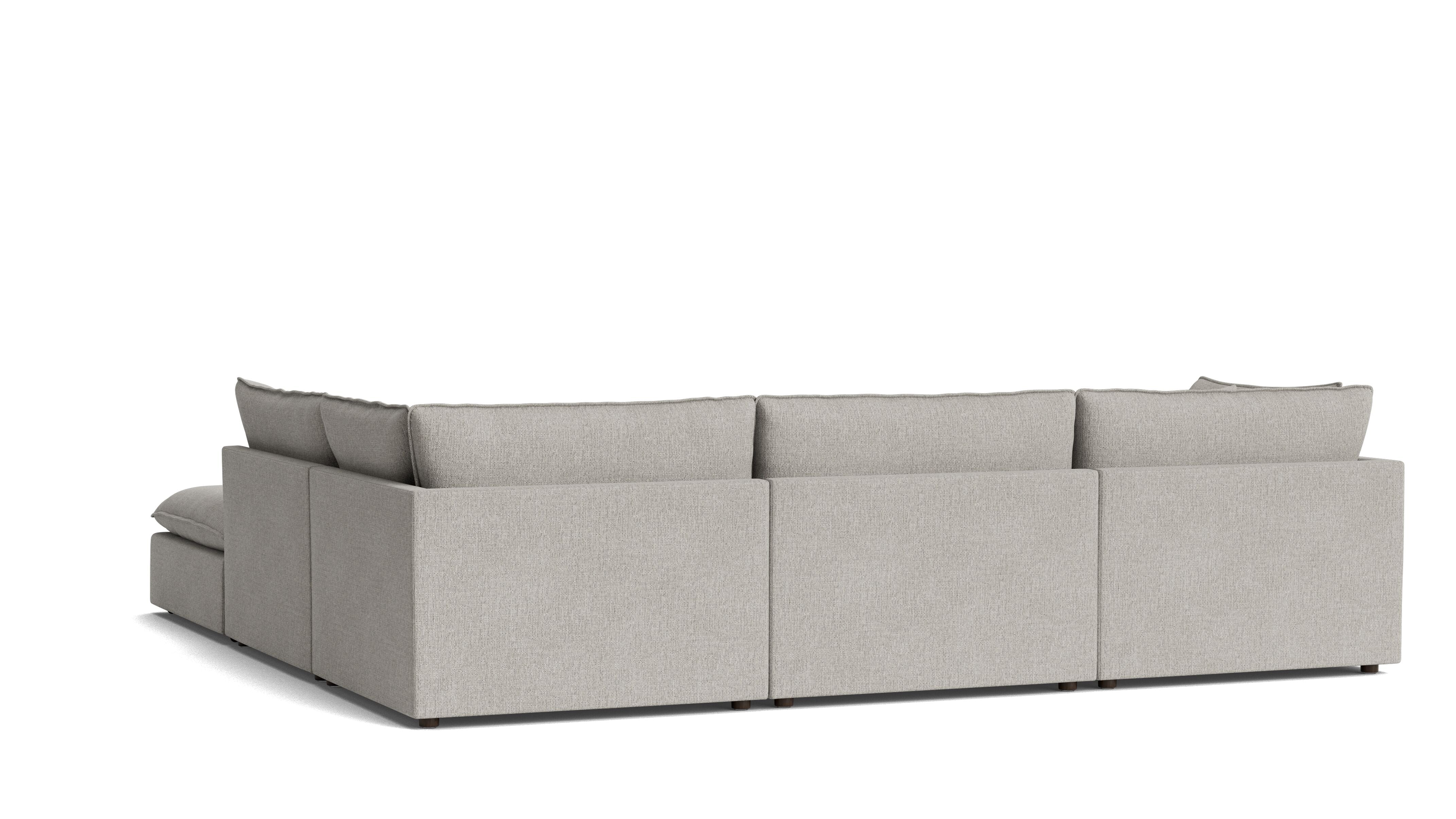 Chill Time 5-Piece Modular Sectional, Heather - Image 5