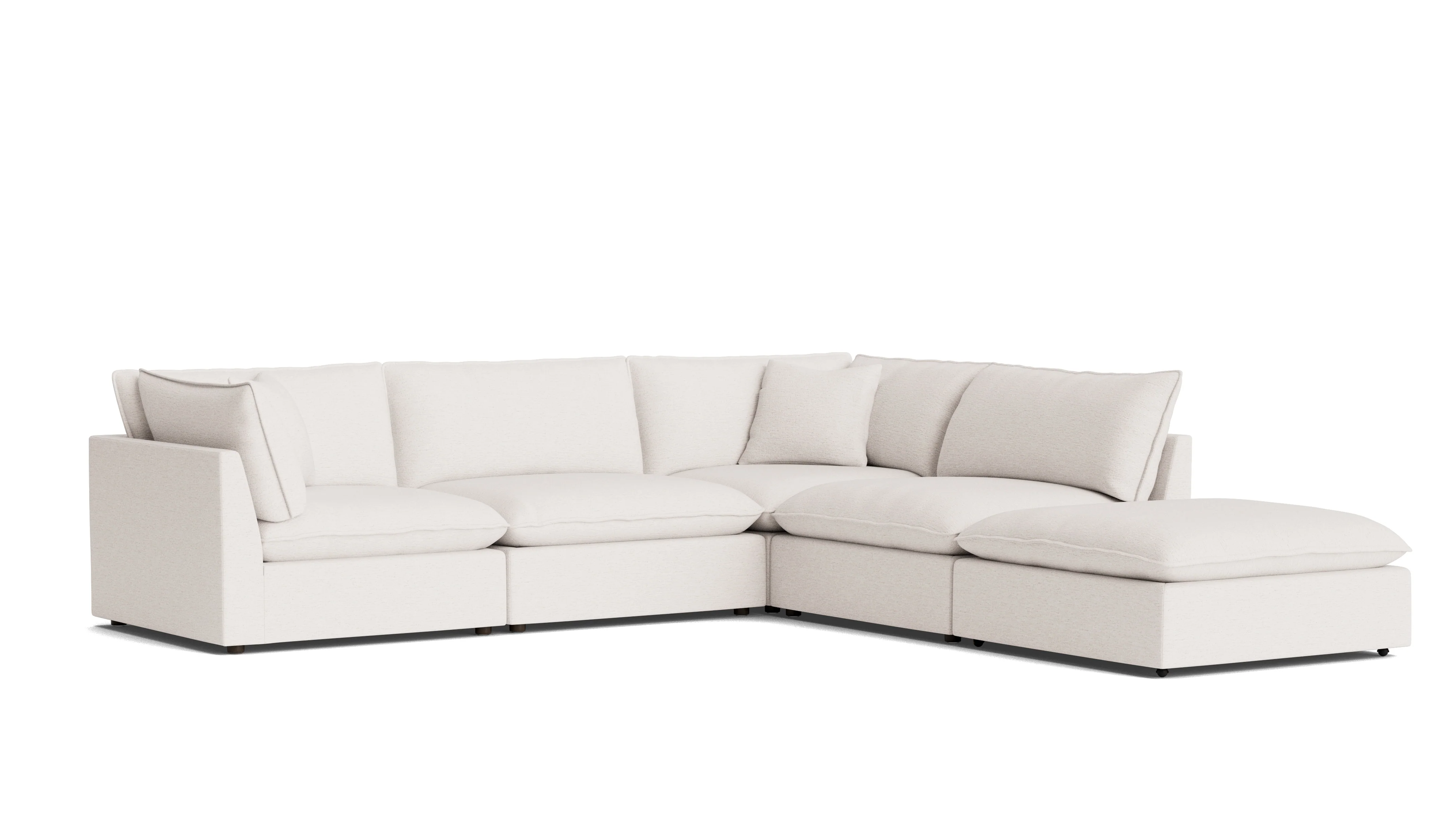 Chill Time 5-Piece Modular Sectional, Nomad Snow - Image 3