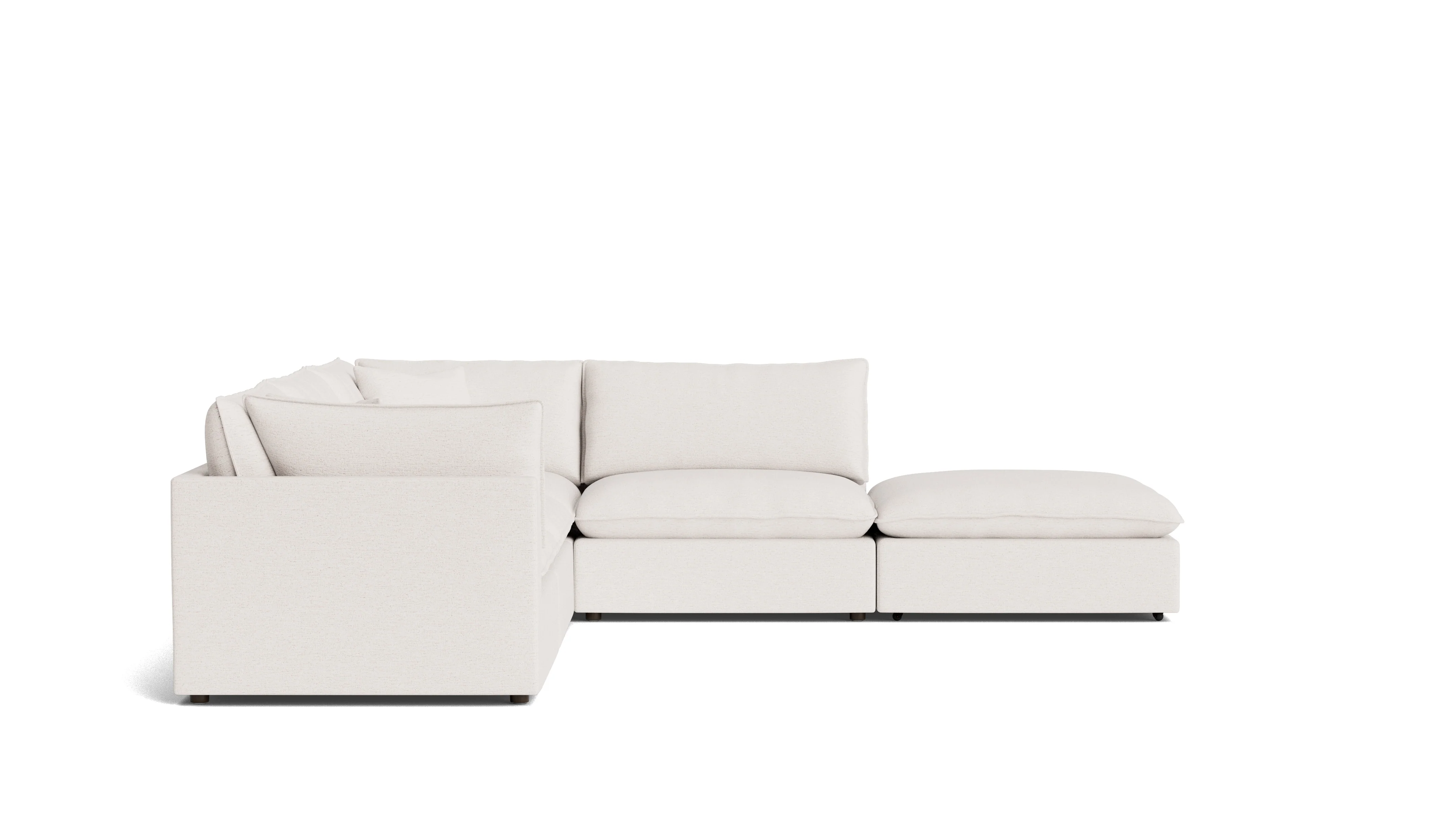 Chill Time 5-Piece Modular Sectional, Nomad Snow - Image 4