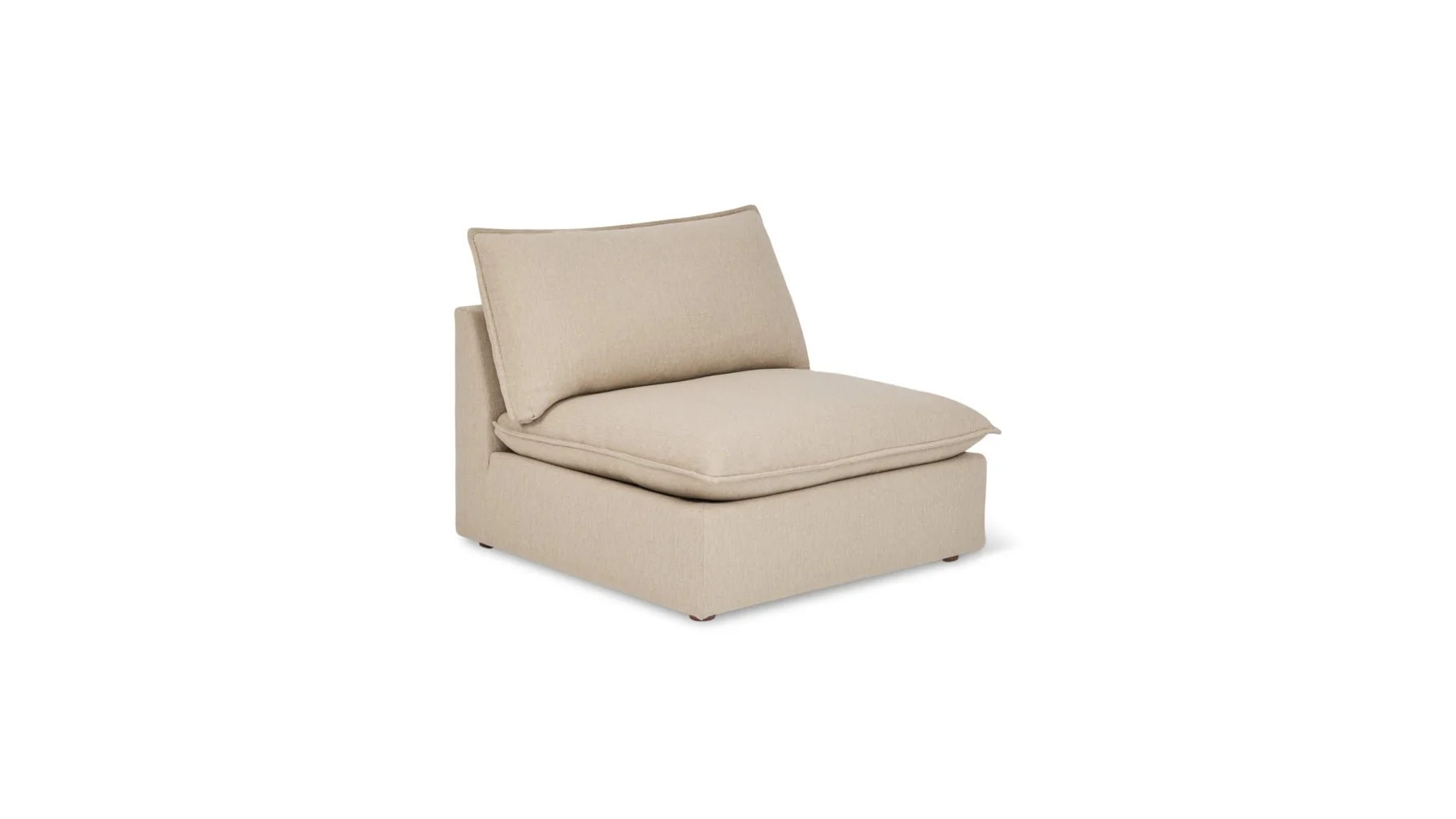 Chill Time Armless Chair, Biscuit - Image 3