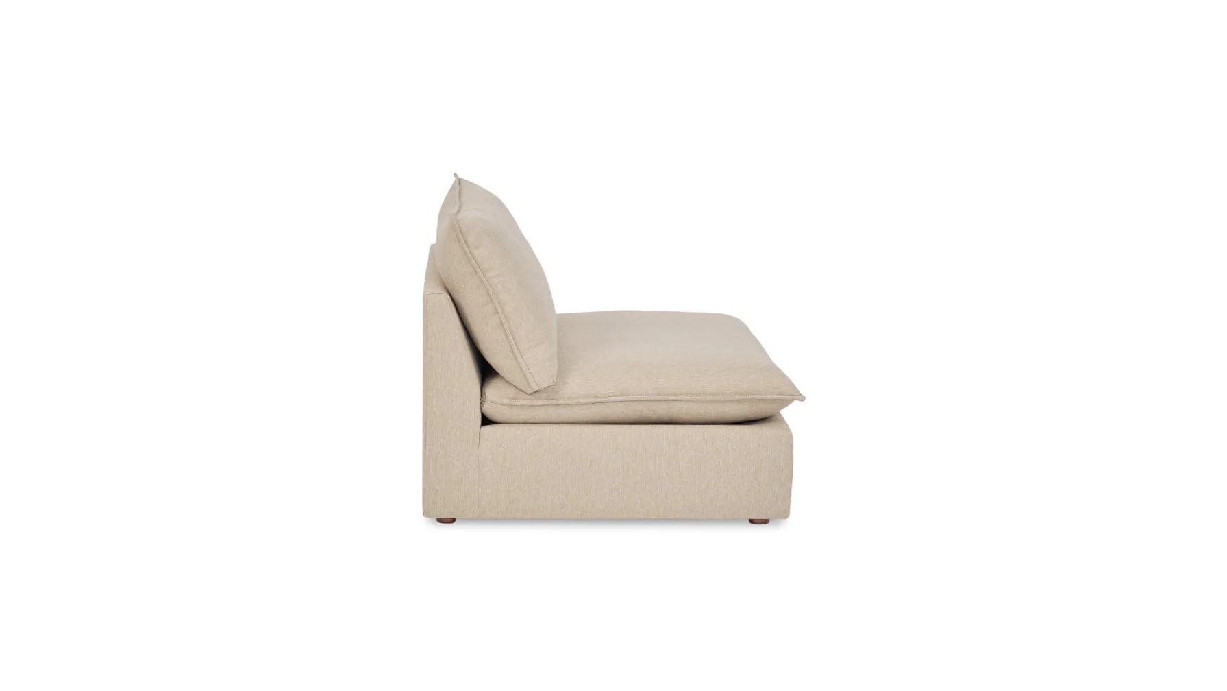 Chill Time Armless Chair, Biscuit - Image 4