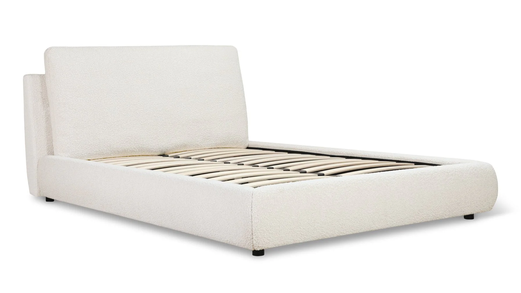 Cloud Bed, Full, Cream Boucle - Image 4