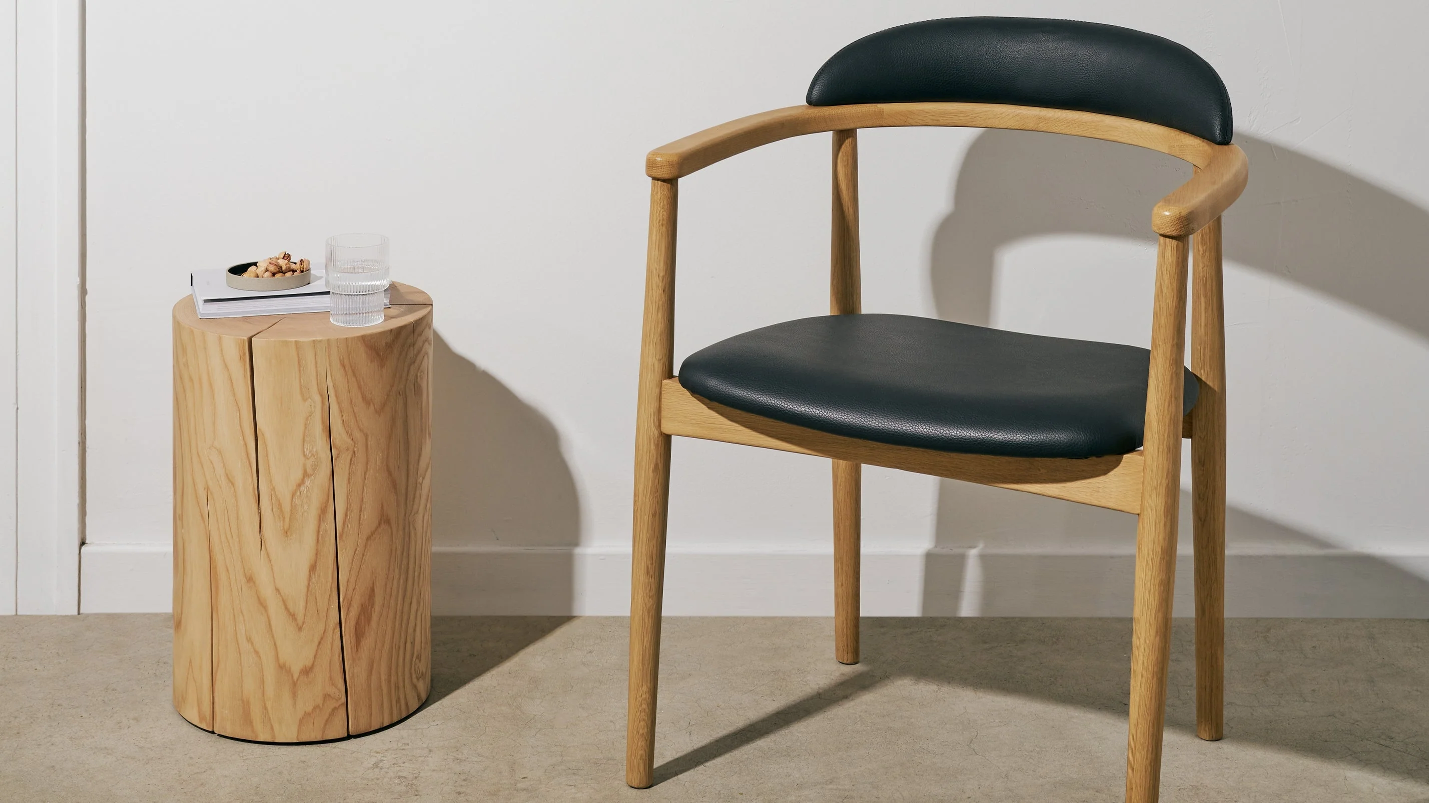 Count On Me Dining Chair, Oak, Black Seat - Image 7