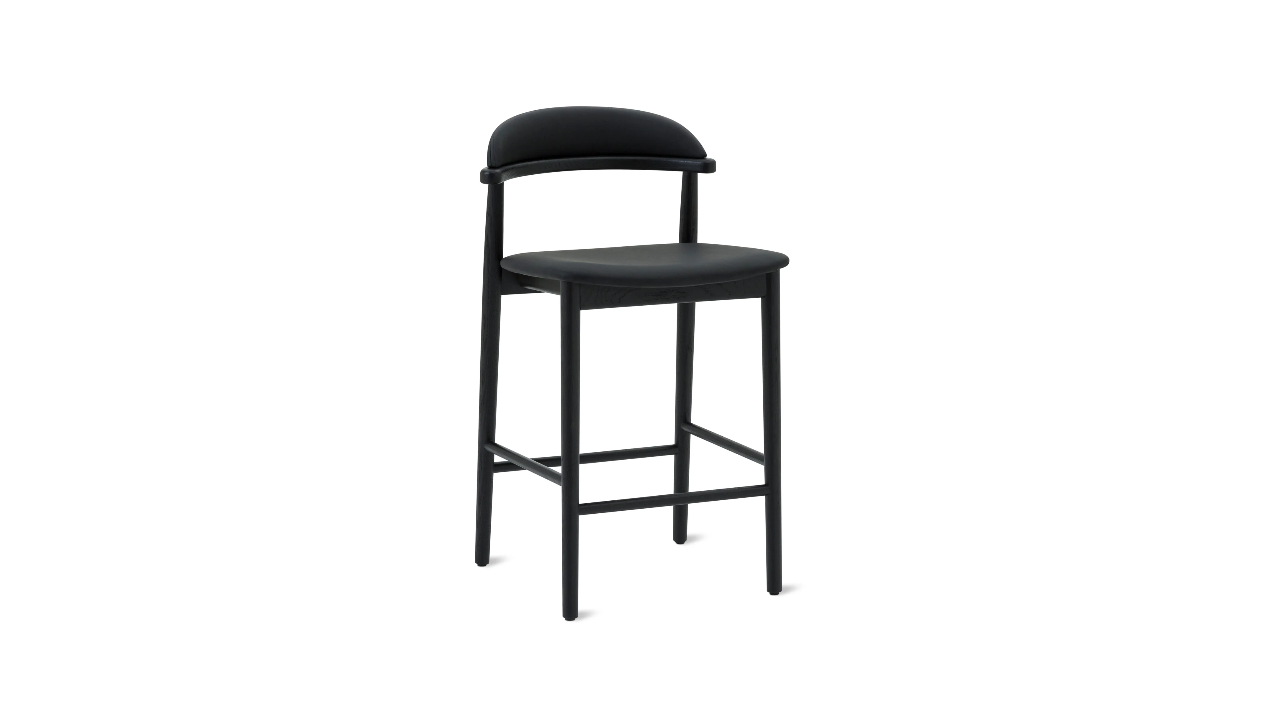 Count On Me Counter Stool, Black Oak, Black Seat - Image 2