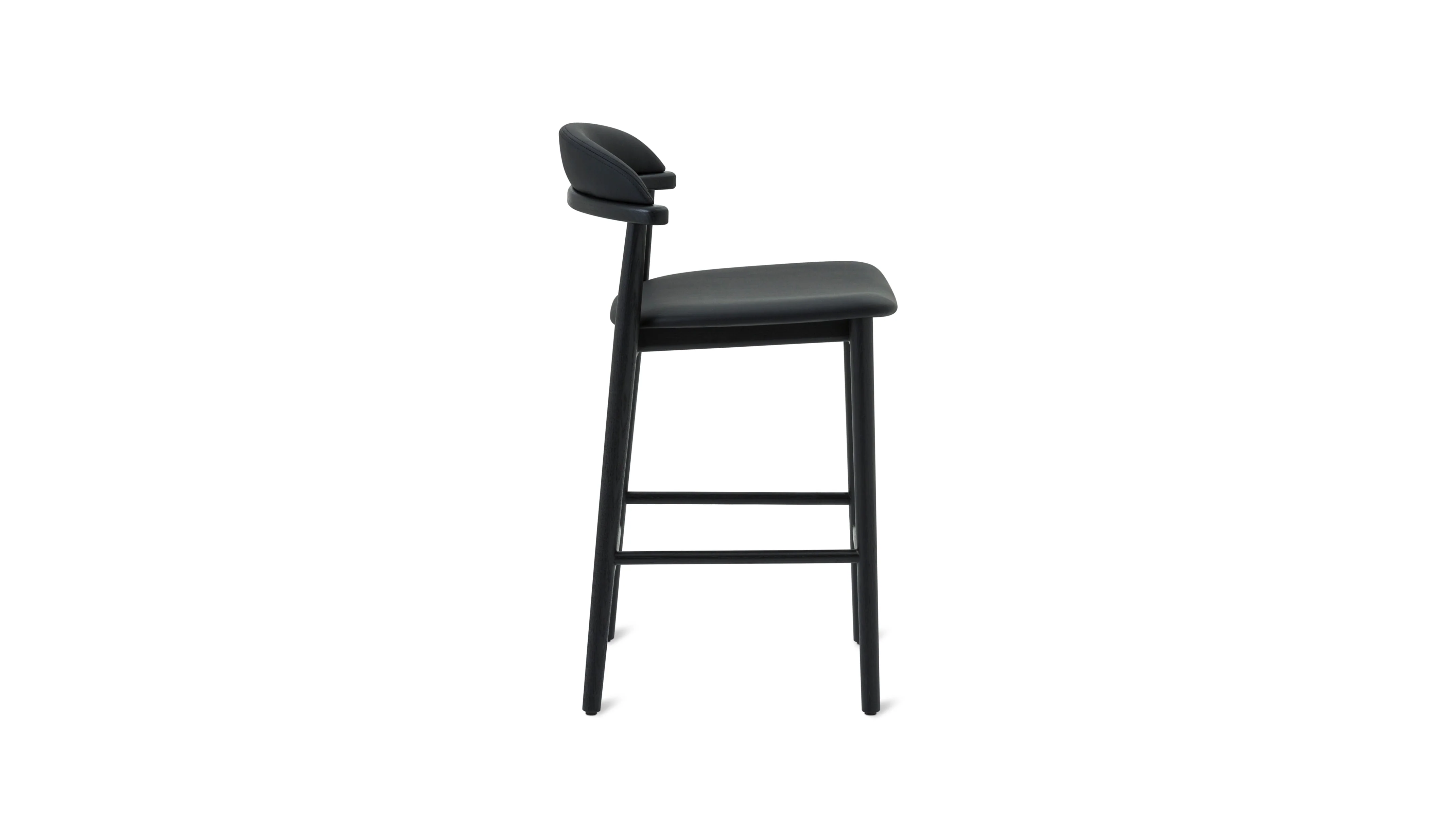 Count On Me Counter Stool, Black Oak, Black Seat - Image 4