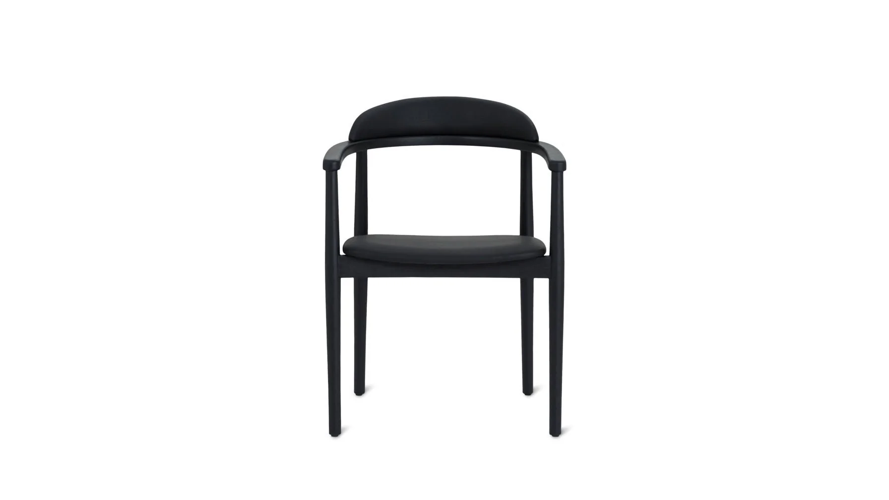 Count On Me Dining Chair, Black Oak, Black Seat - Image 5