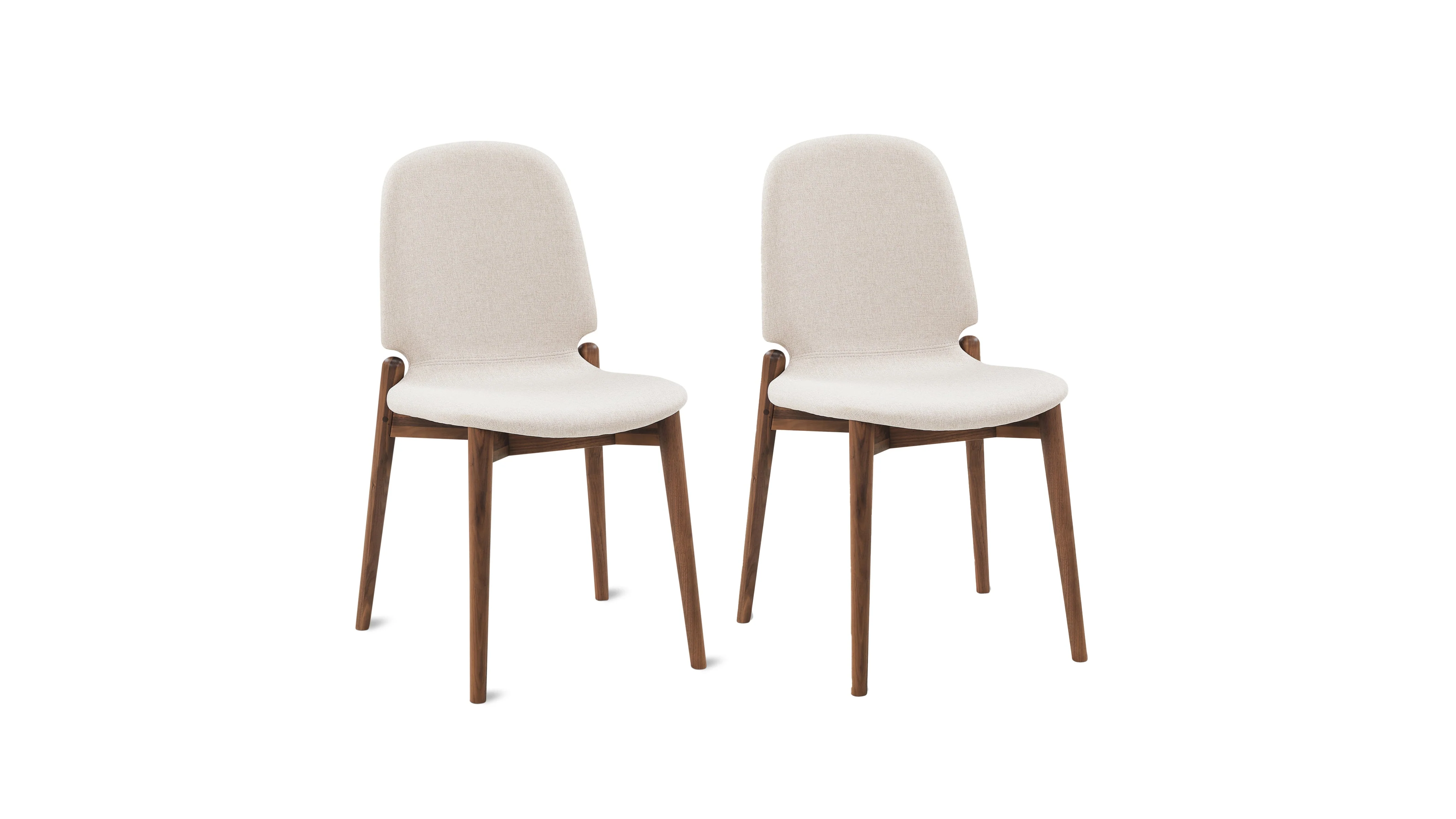 Dine In Dining Chair (Set of Two), Walnut/Dune - Image 3