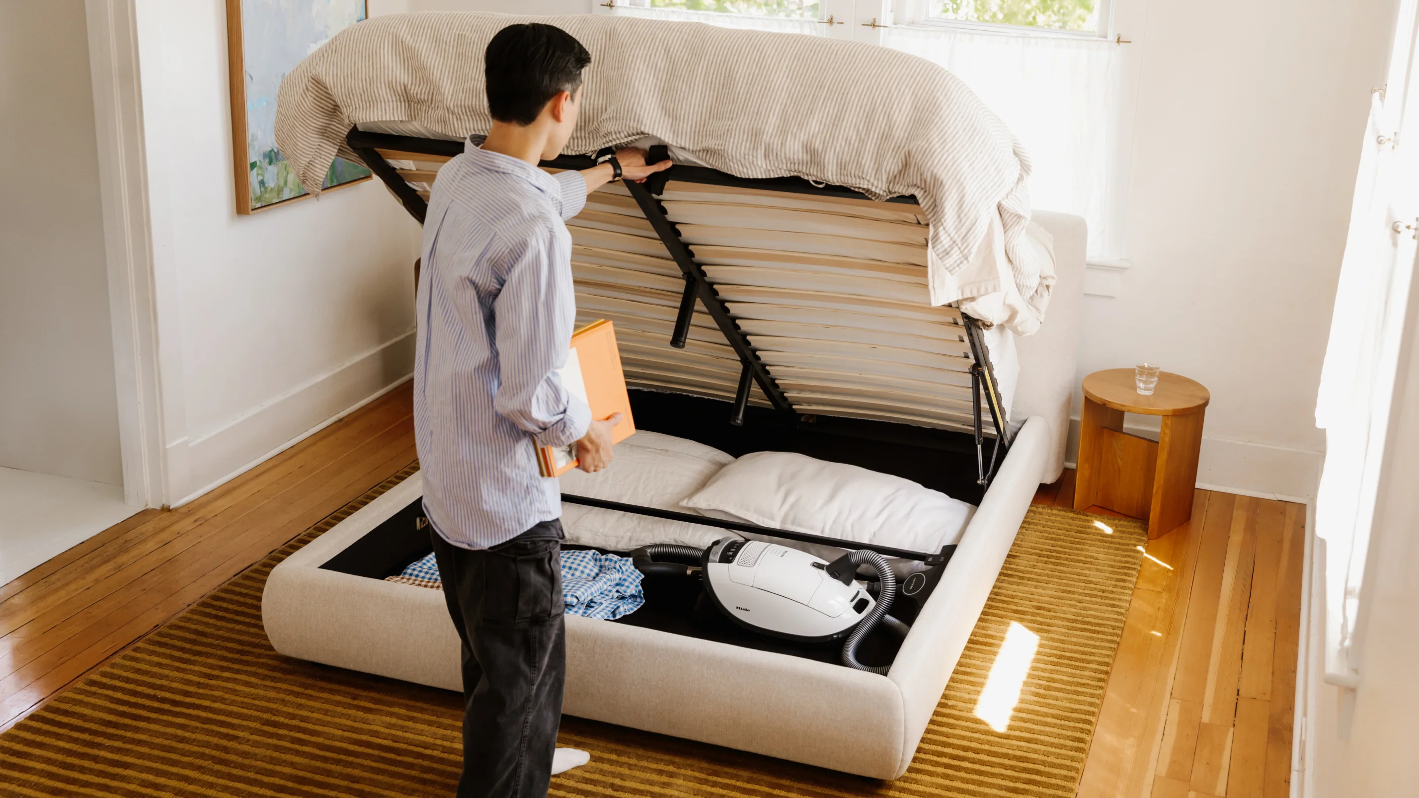 Dream Bed With Storage, Queen, Latte - Image 10