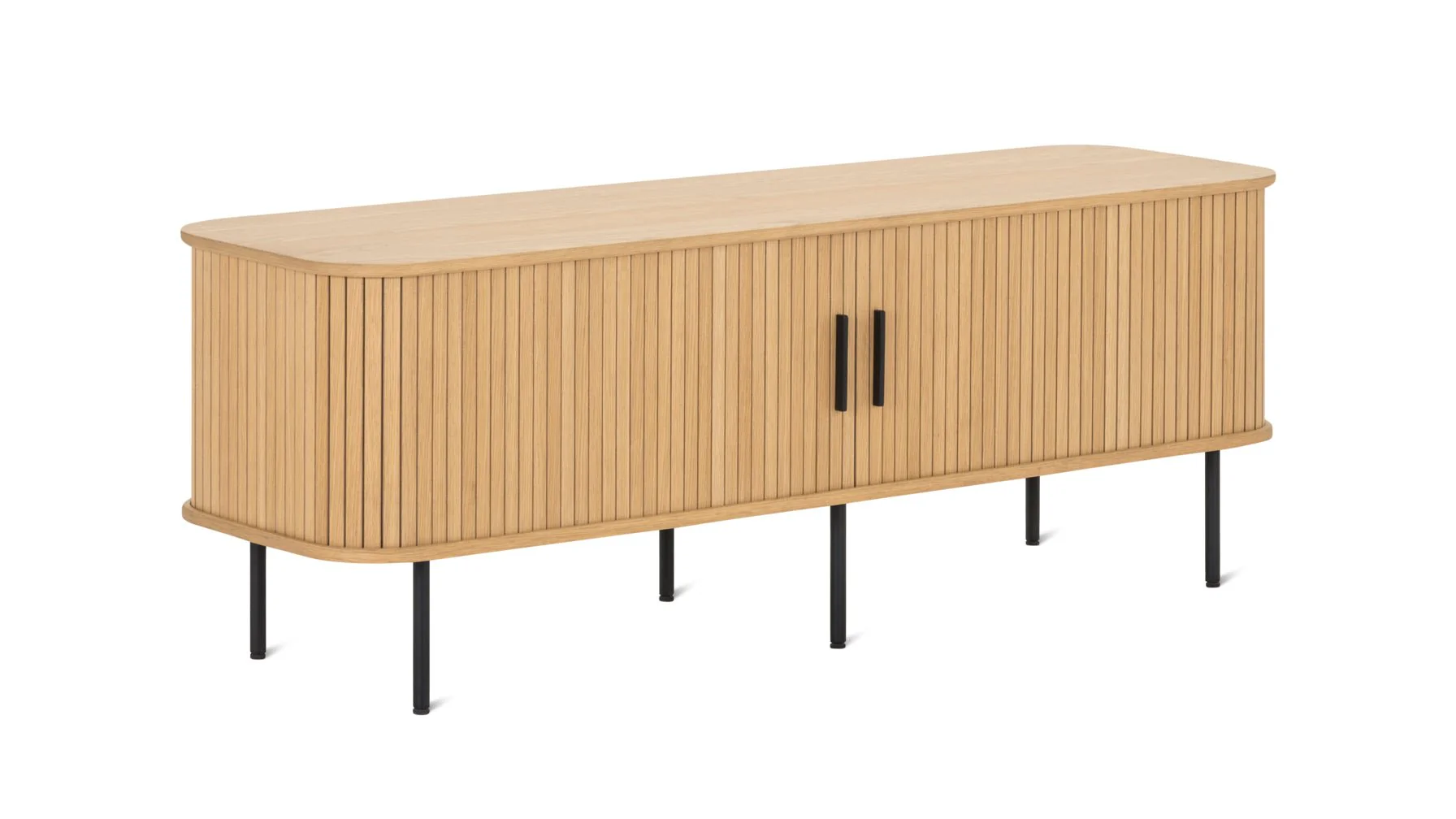 Easy Edge Media Unit, White Oak - Image 4