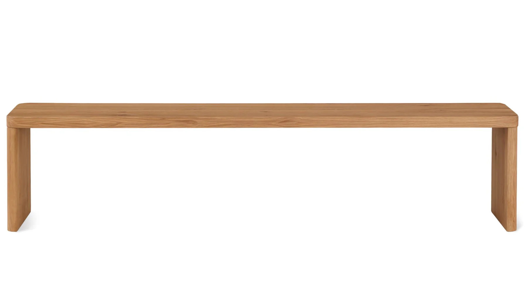 Form Bench, Seats 4, Oak - Image 3