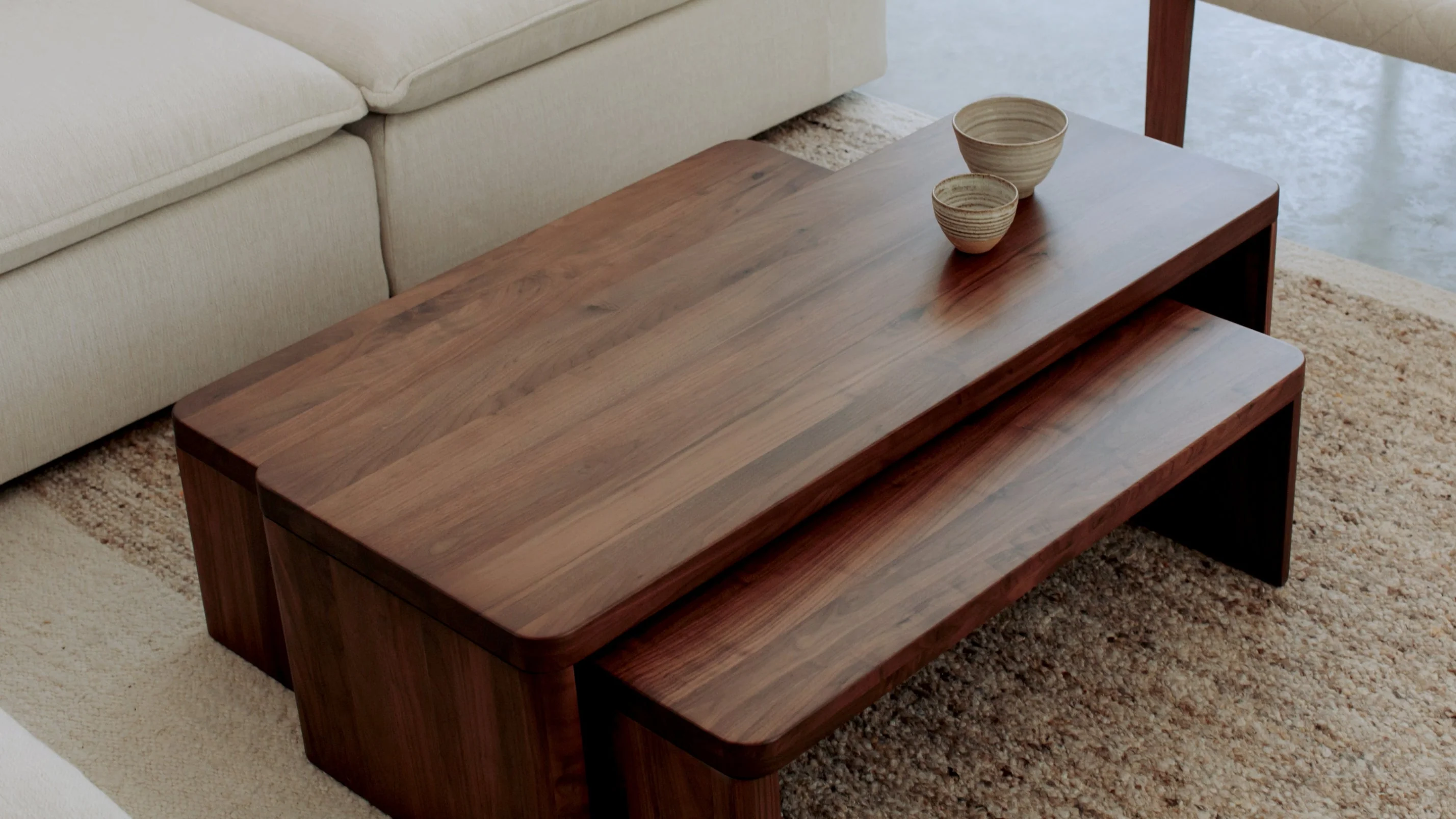 Form Coffee Table, Square, American Walnut - Image 3