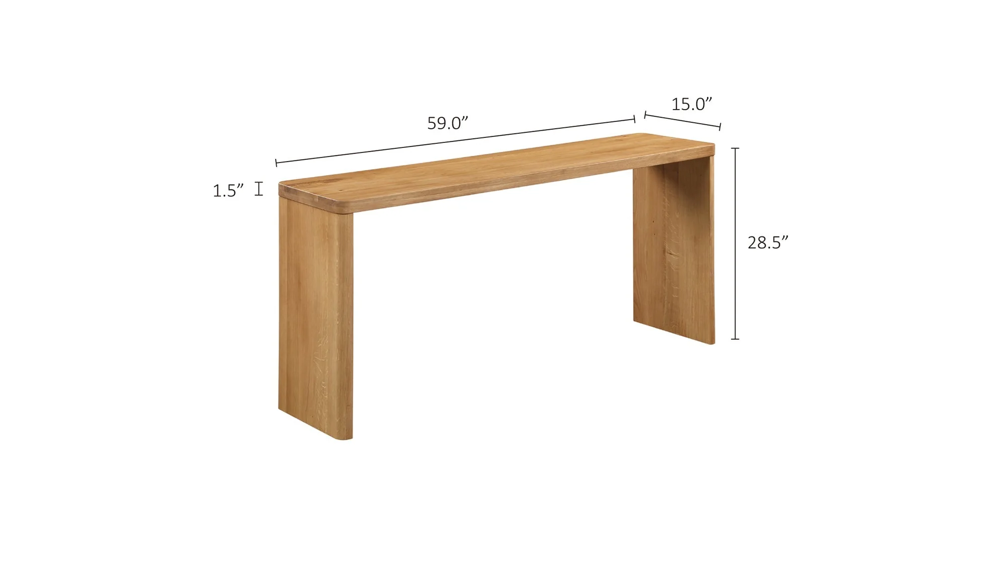 Form Console, Large, Oak - Image 8
