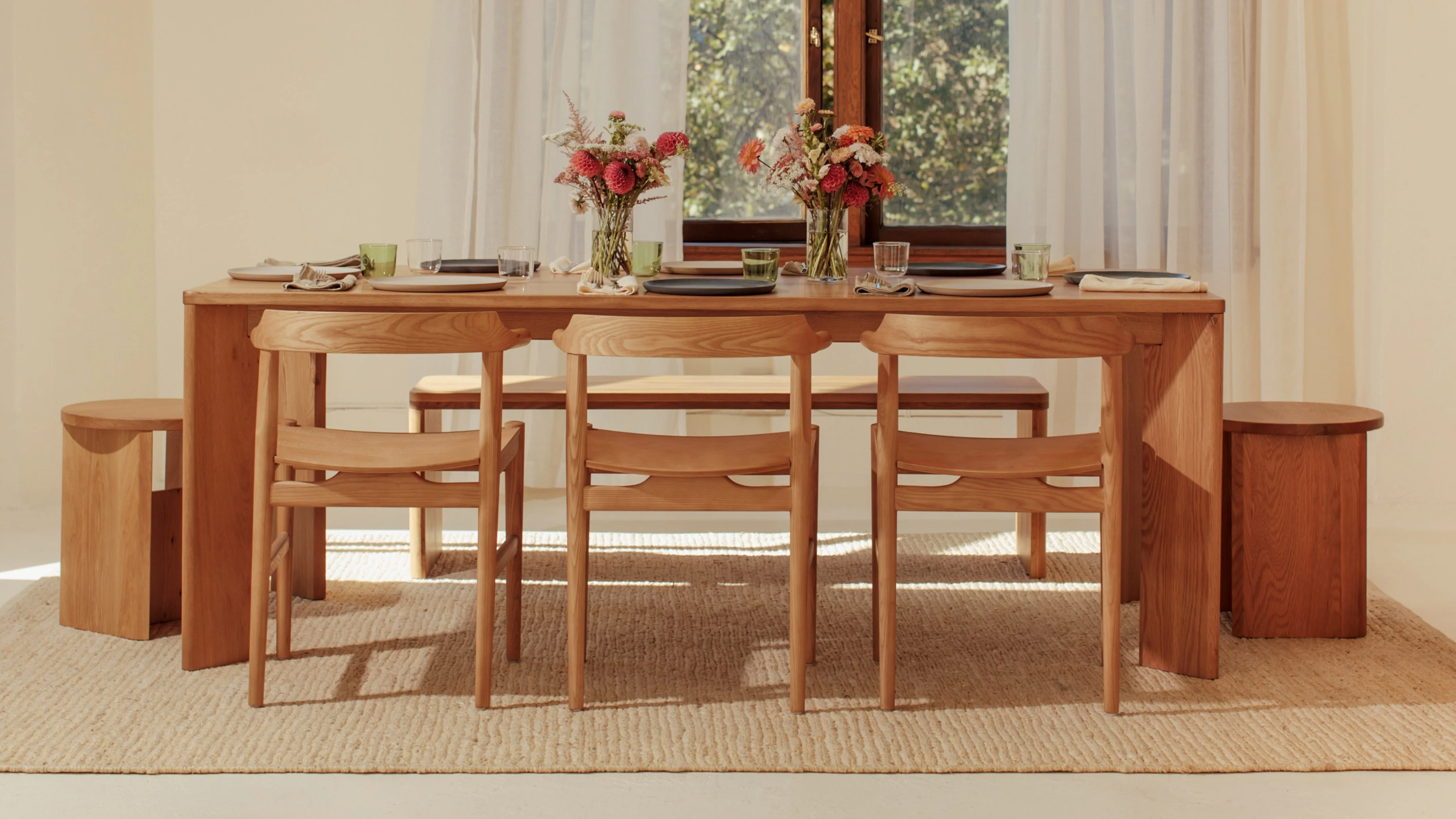 Frame Dining Table, Seats 4-6 People, Oak - Image 7
