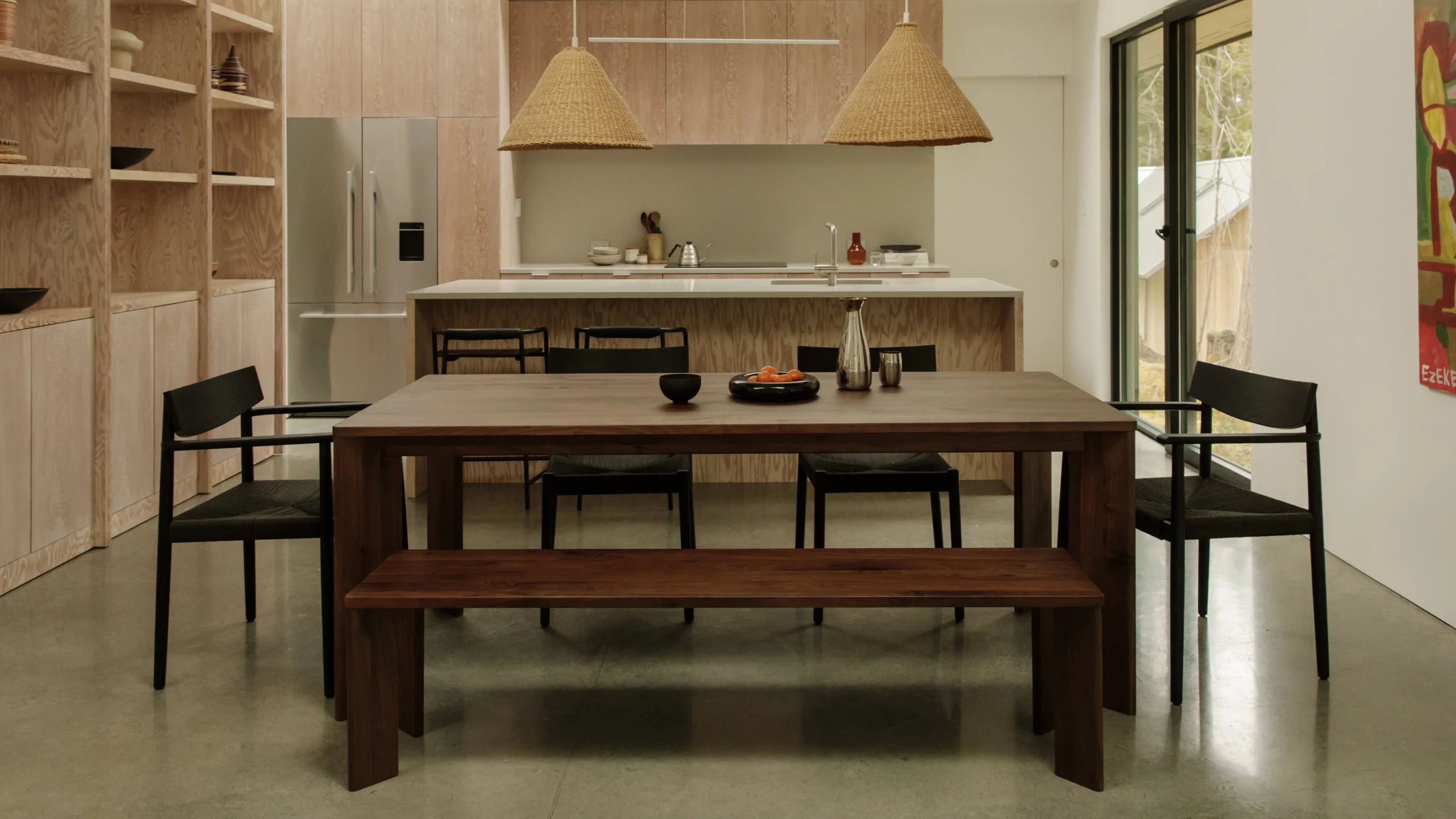 Frame Dining Table, Seats 6-8 People, American Walnut - Image 10