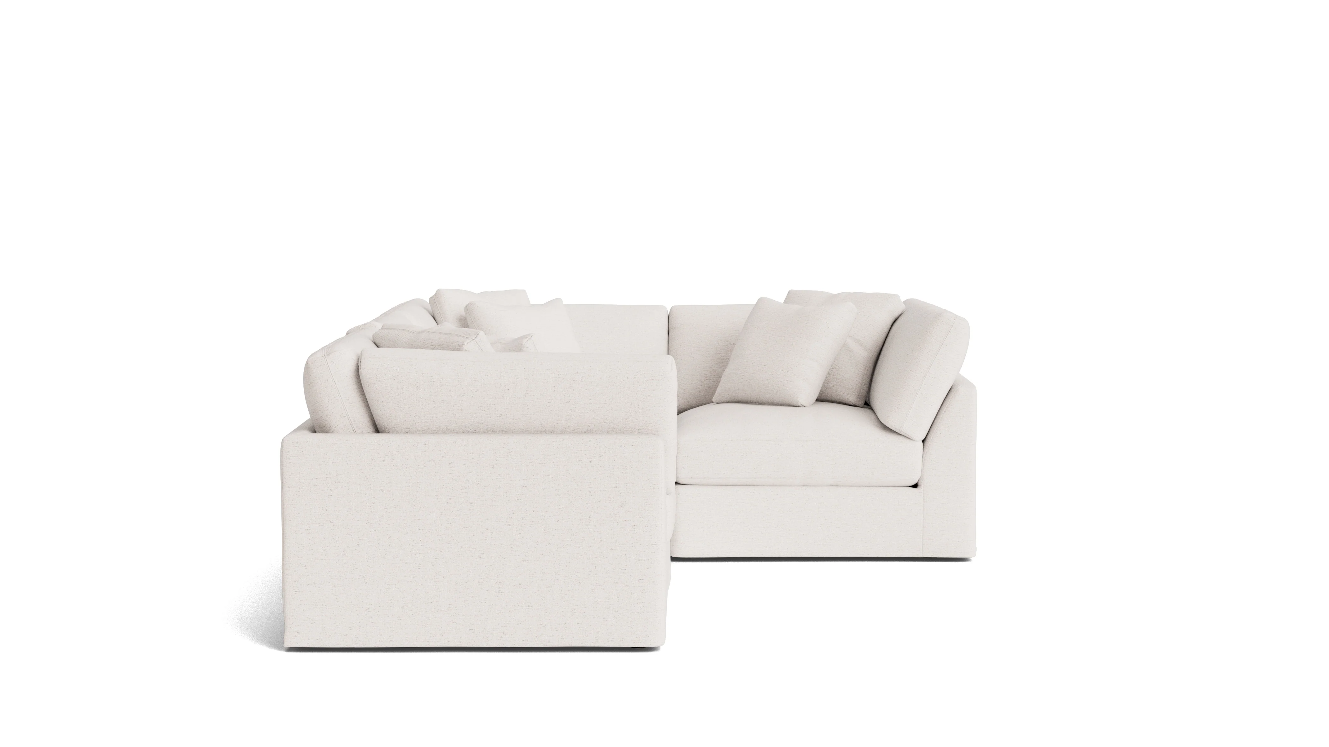 Get Together™ 4-Piece Modular Sectional Closed, Large, Nomad Snow - Image 4