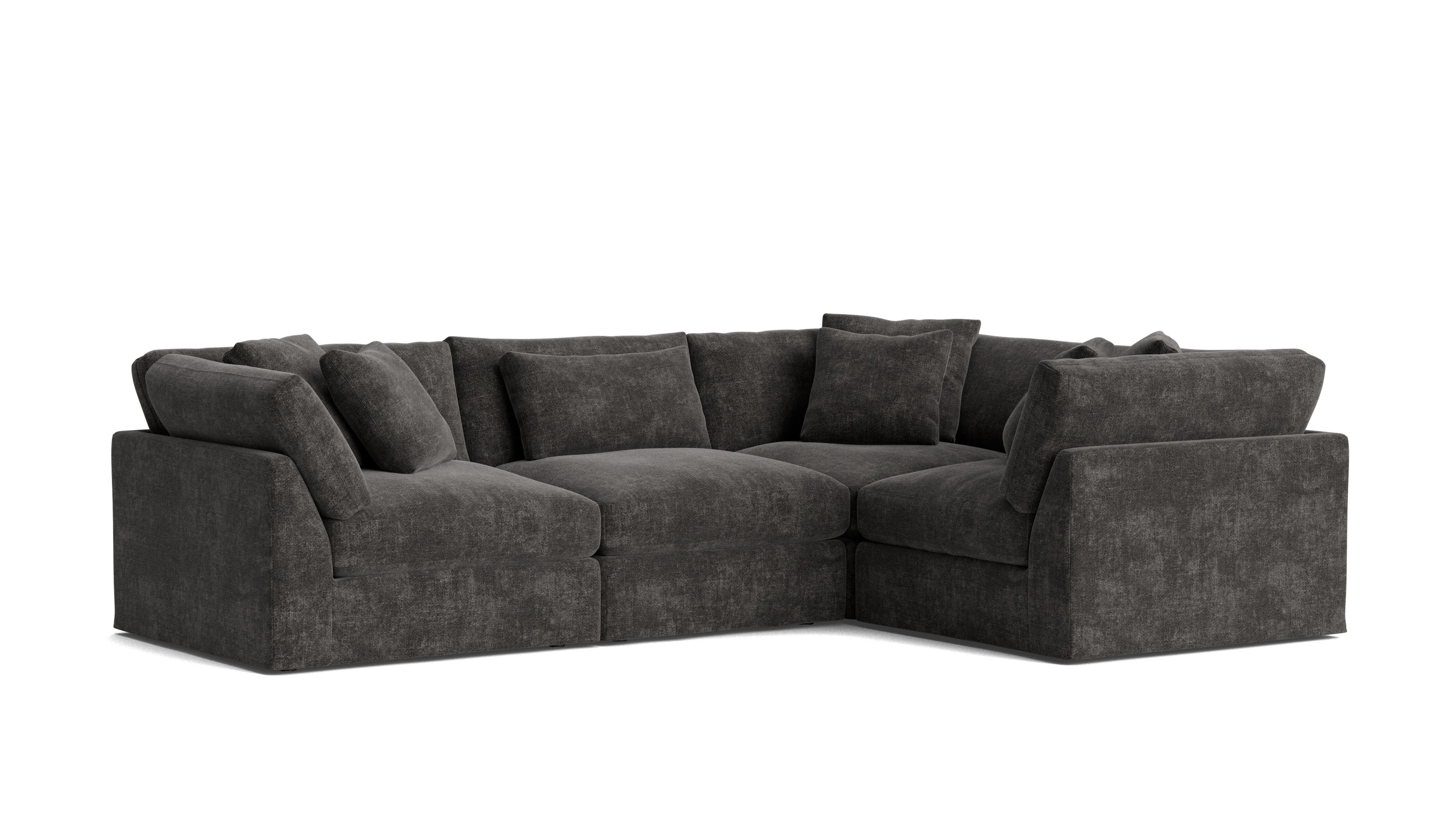 Get Together™ 4-Piece Modular Sectional Closed, Large, Truffle - Image 3