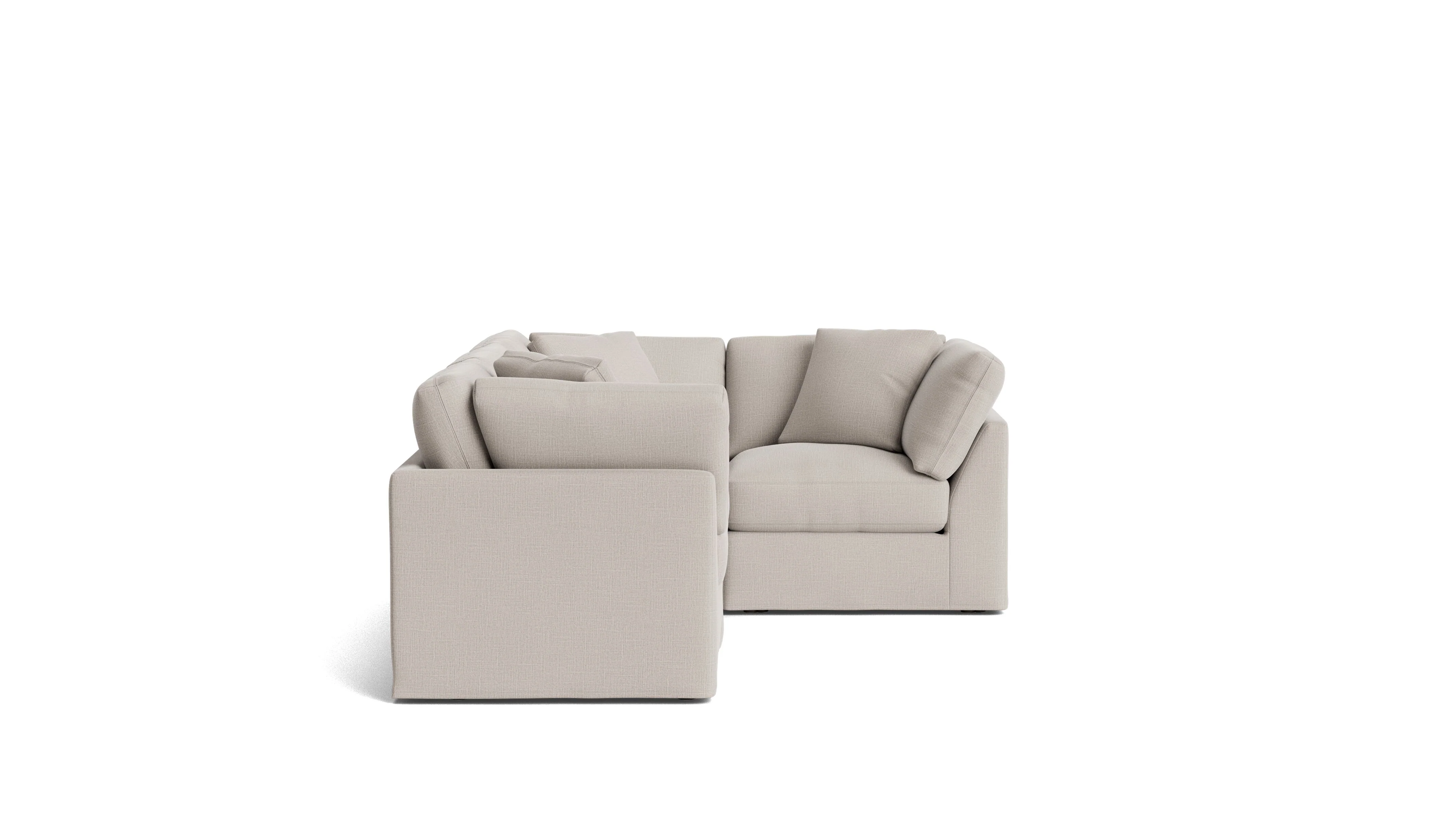 Get Together™ 4-Piece Modular Sectional Closed, Standard, Clay - Image 4