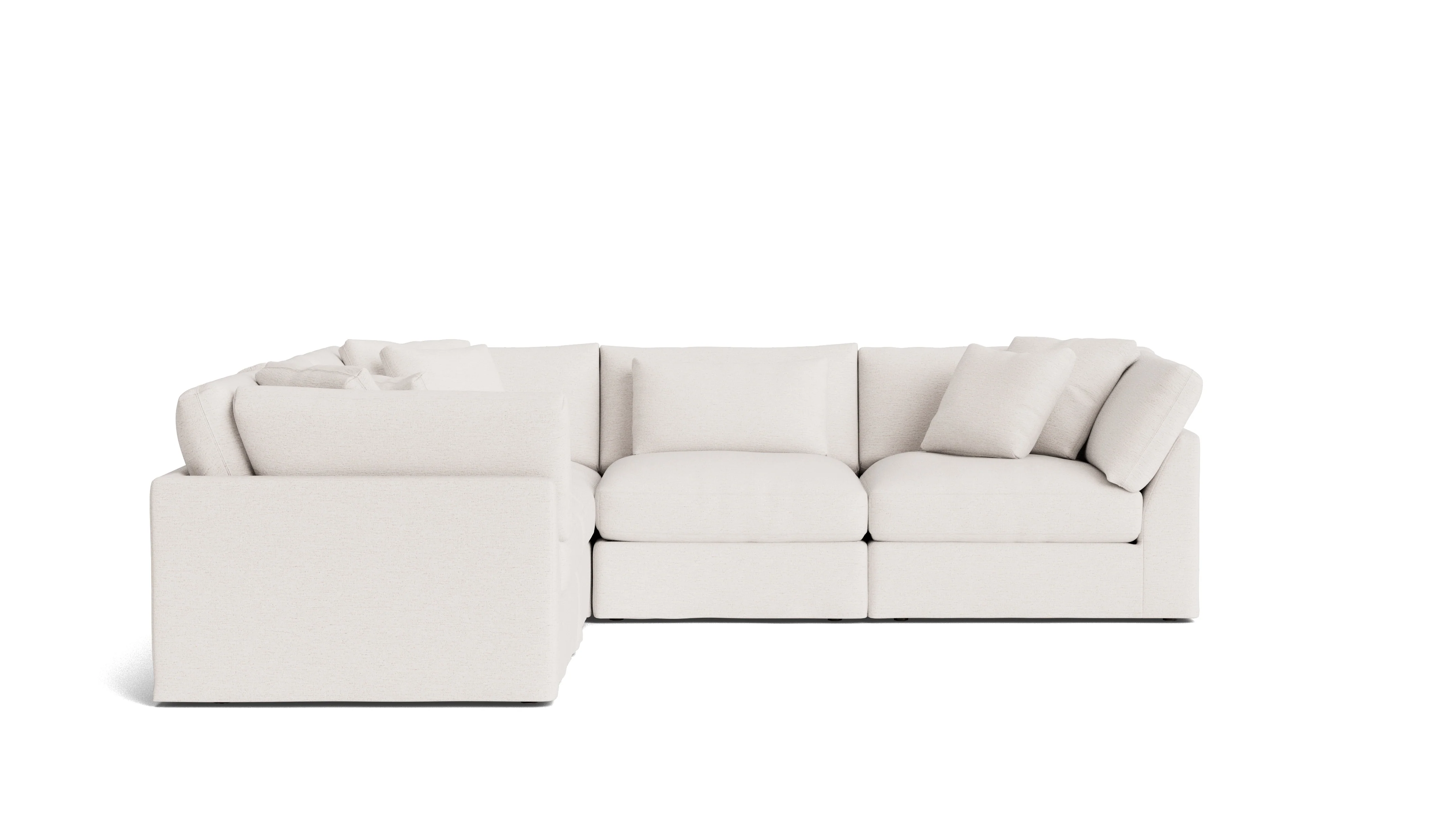 Get Together™ 5-Piece Modular Sectional Closed, Large, Nomad Snow - Image 4