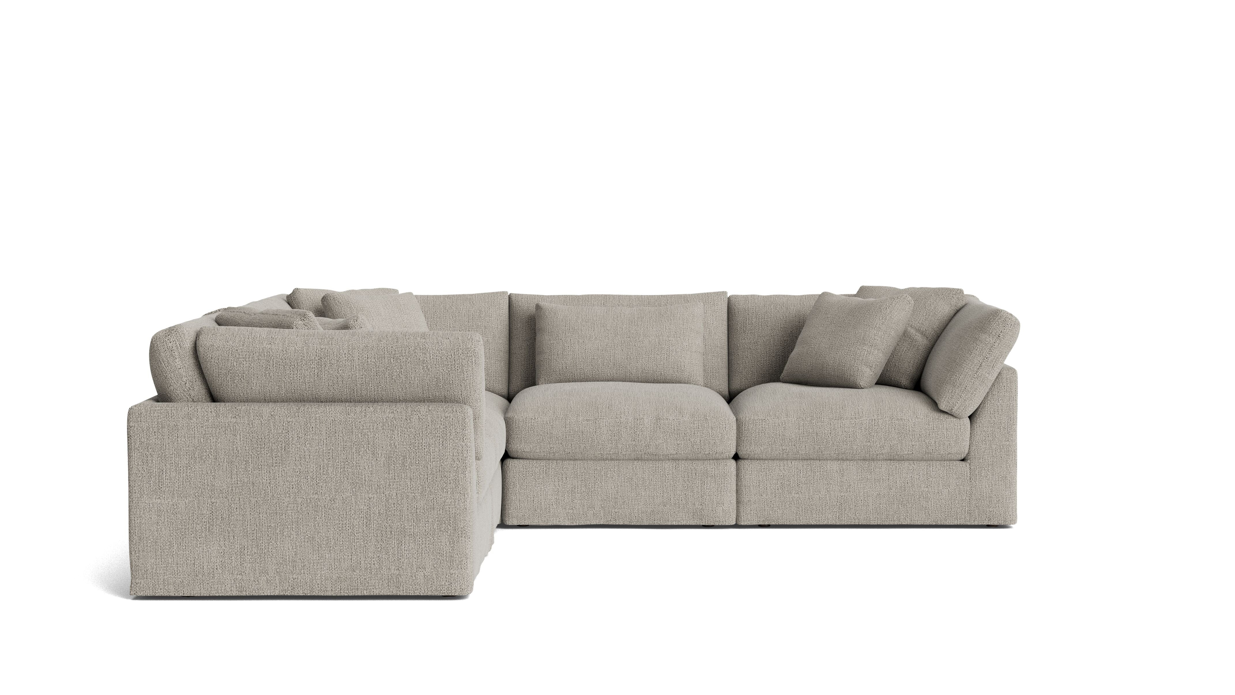 Get Together™ 5-Piece Modular Sectional Closed, Large, Oatmeal - Image 4
