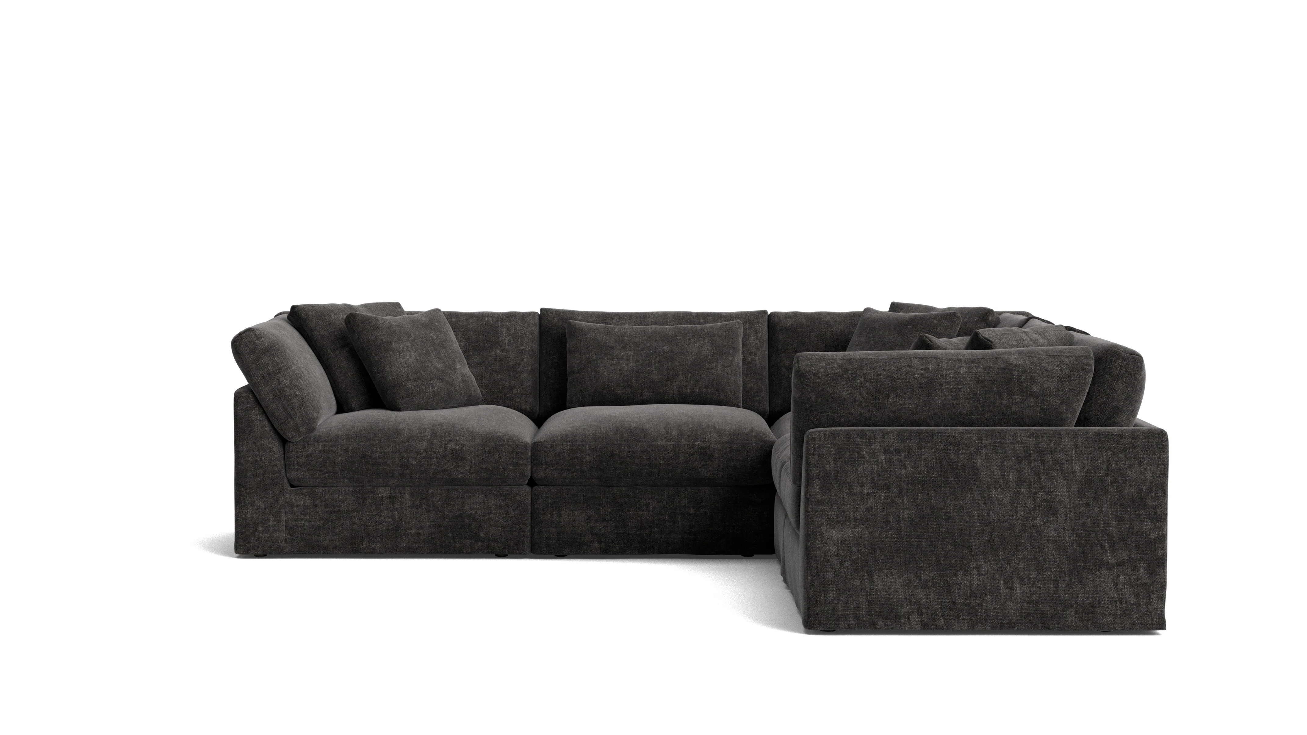 Get Together™ 5-Piece Modular Sectional Closed, Large, Truffle - Image 2