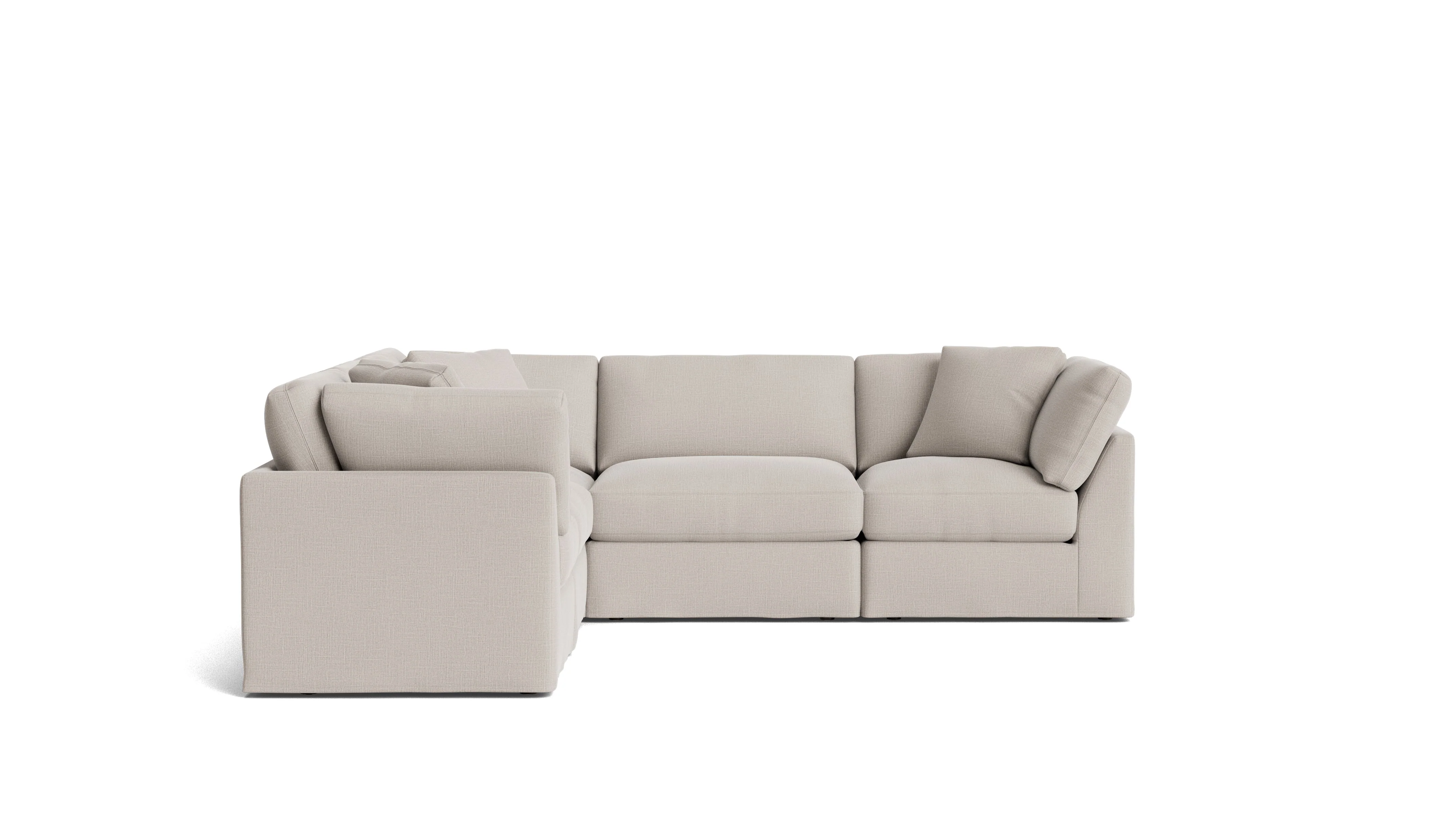 Get Together™ 5-Piece Modular Sectional Closed, Standard, Clay - Image 4