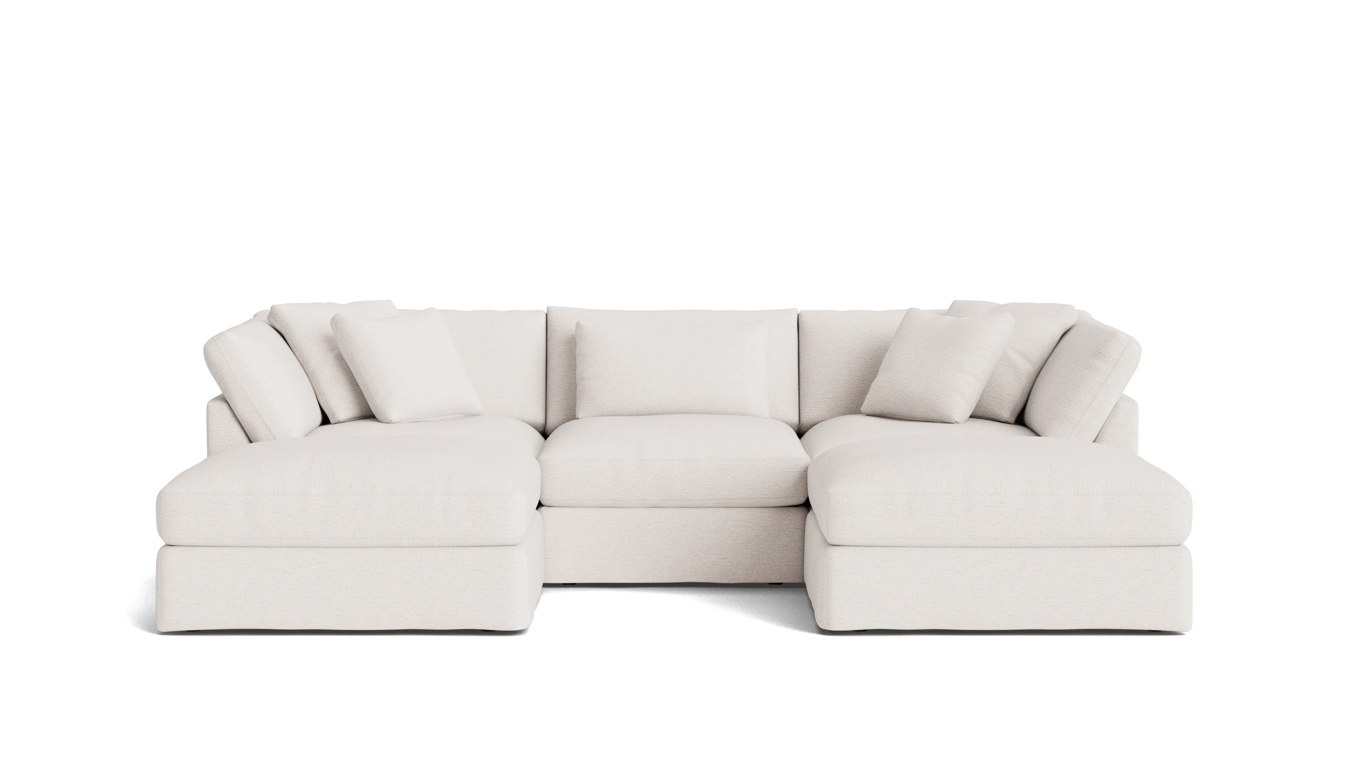 Get Together™ 5-Piece Modular U-Shaped Sectional, Large, Nomad Snow - Image 2