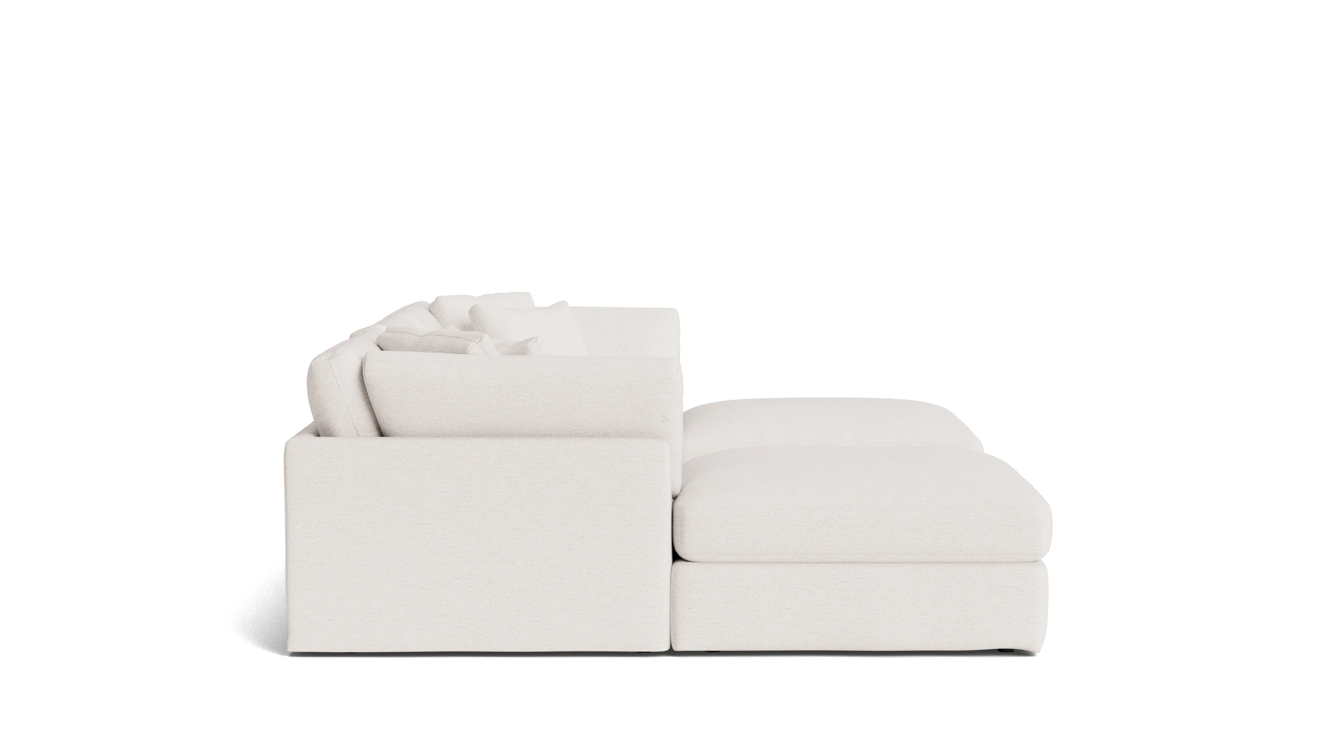Get Together™ 5-Piece Modular U-Shaped Sectional, Large, Nomad Snow - Image 4