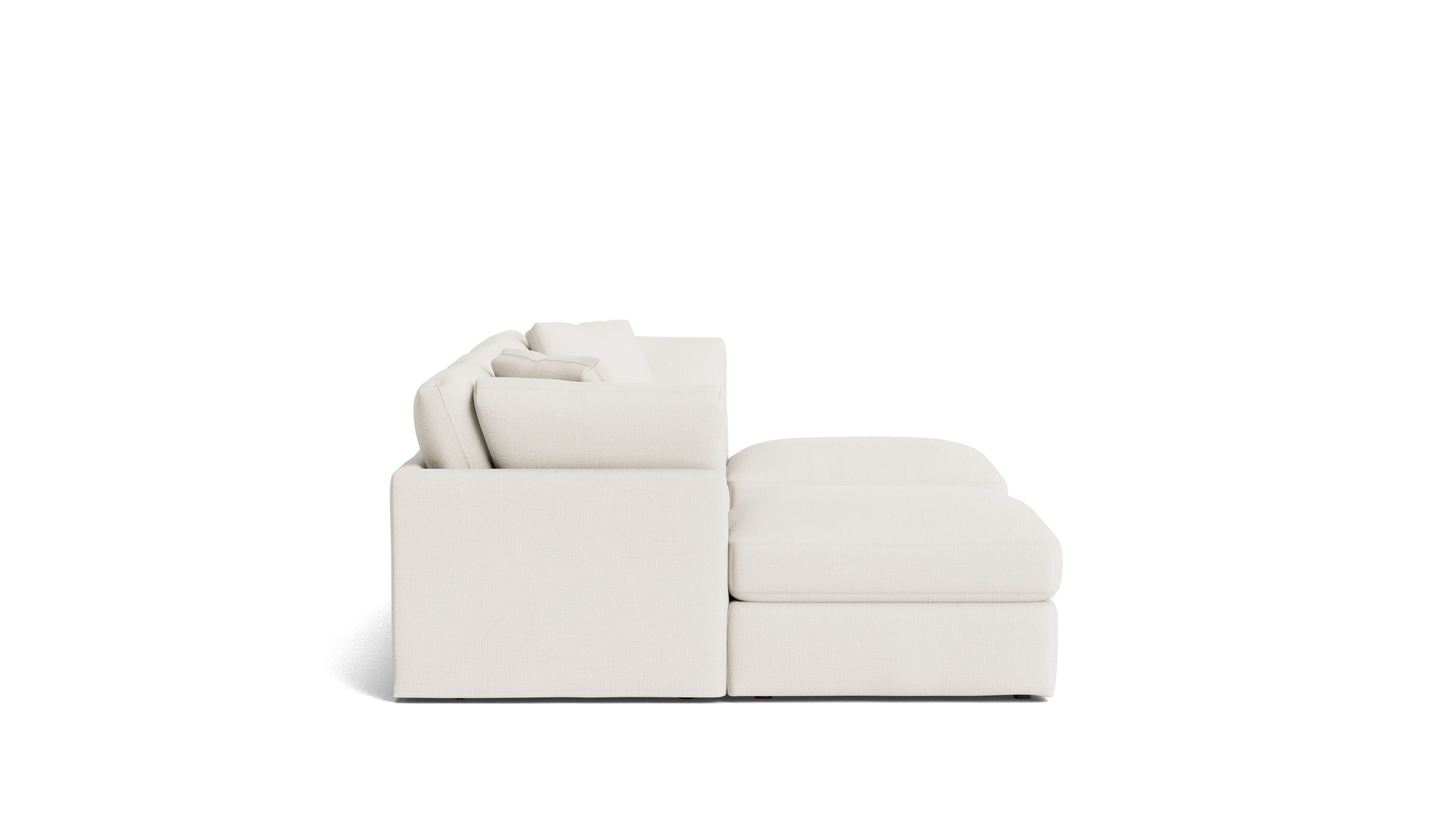 Get Together™ 5-Piece Modular U-Shaped Sectional, Standard, Cream Linen - Image 4