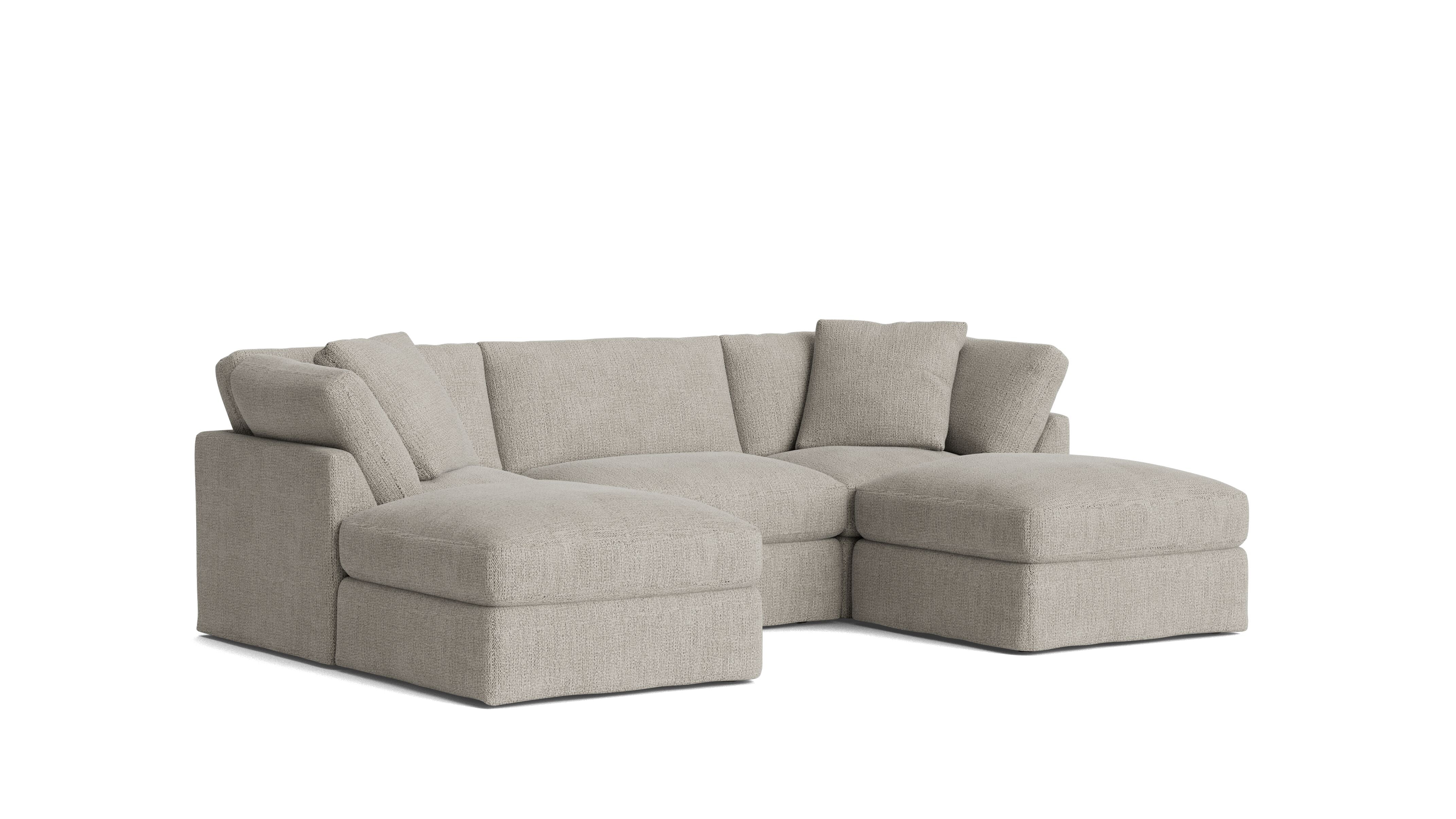 Get Together™ 5-Piece Modular U-Shaped Sectional, Standard, Oatmeal - Image 3