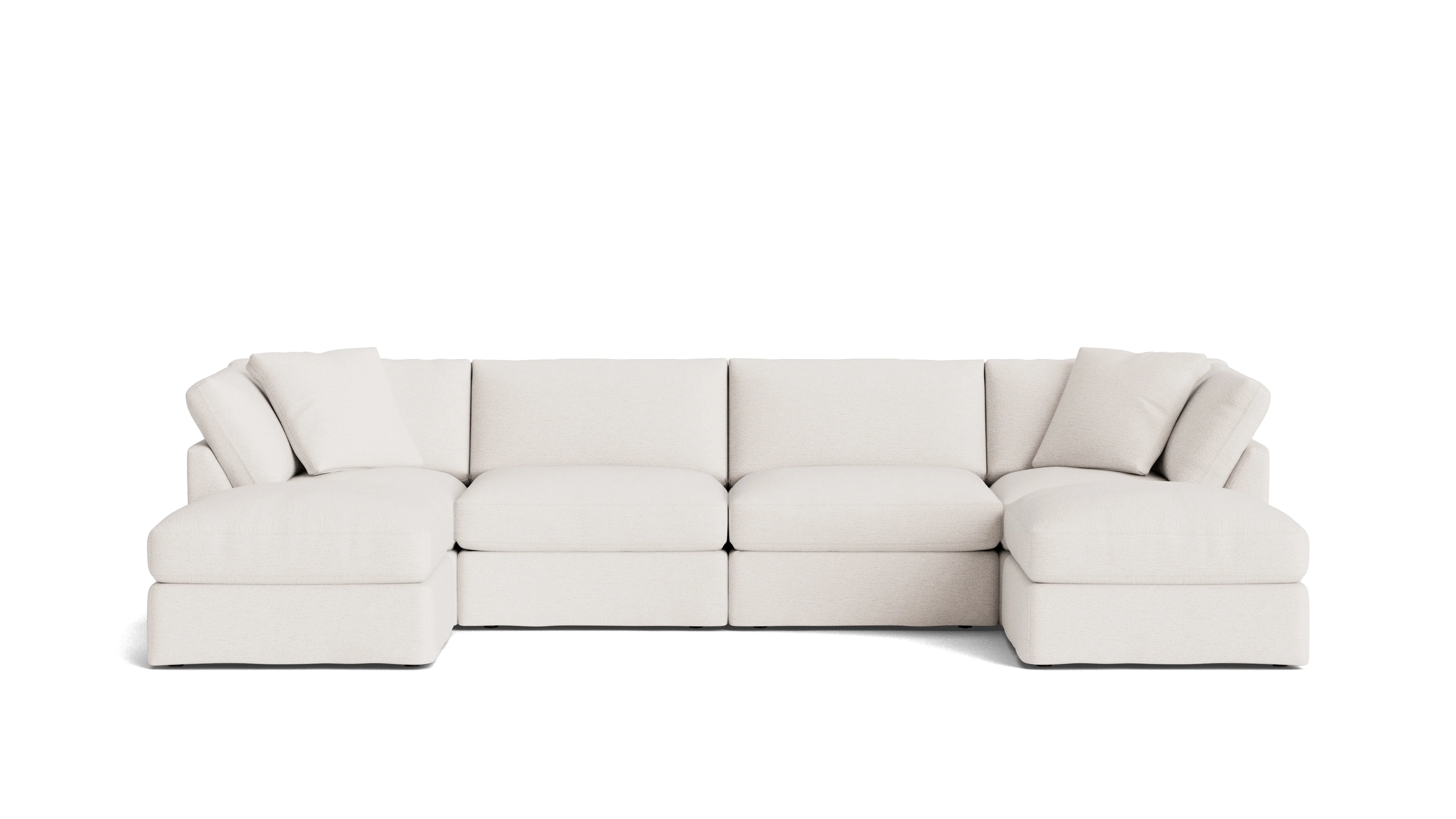 Get Together™ 6-Piece Modular U-Shaped Sectional, Standard, Nomad Snow - Image 2
