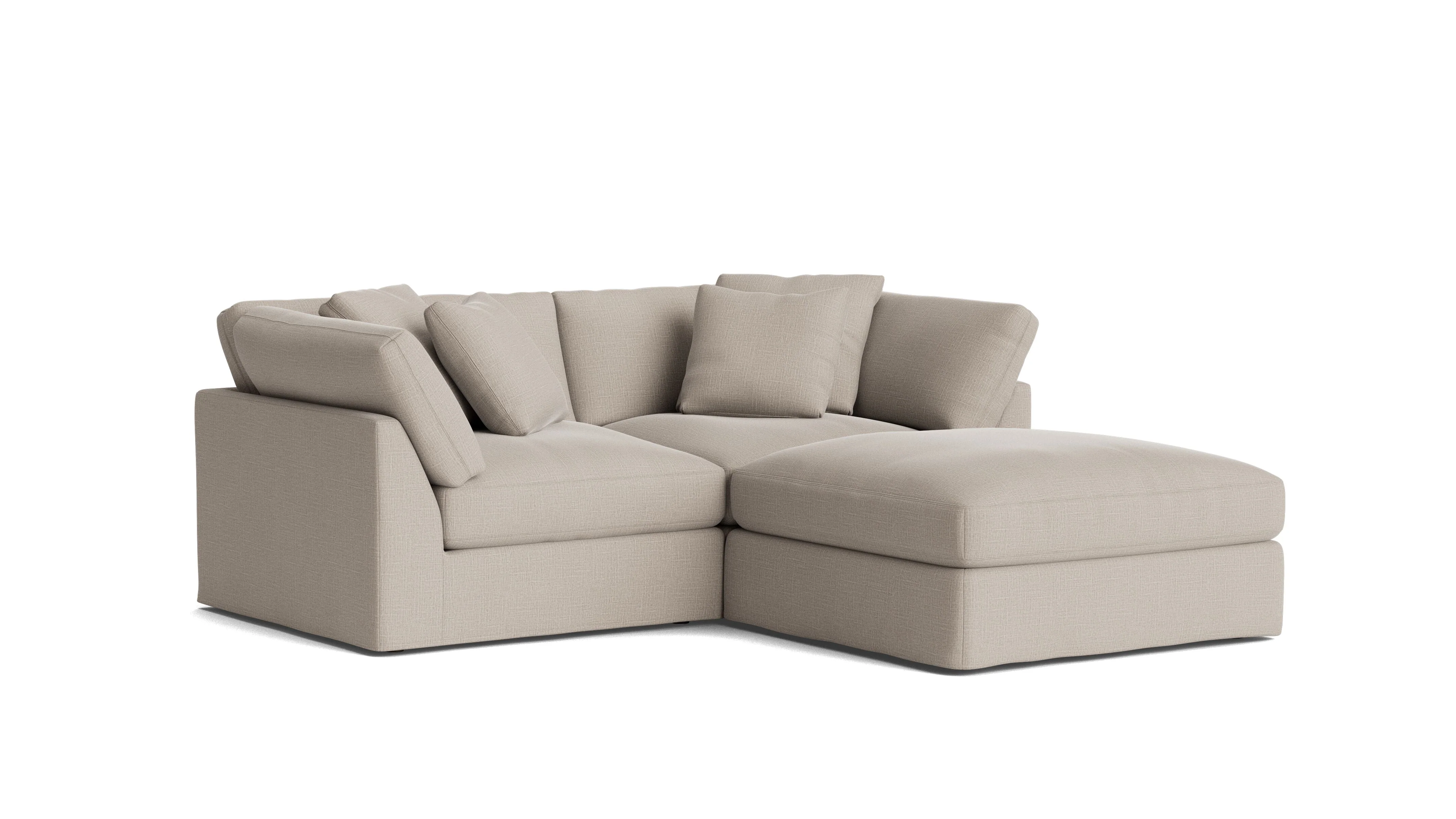 Get Together™ 3-Piece Modular Sectional, Large, Light Pebble - Image 3