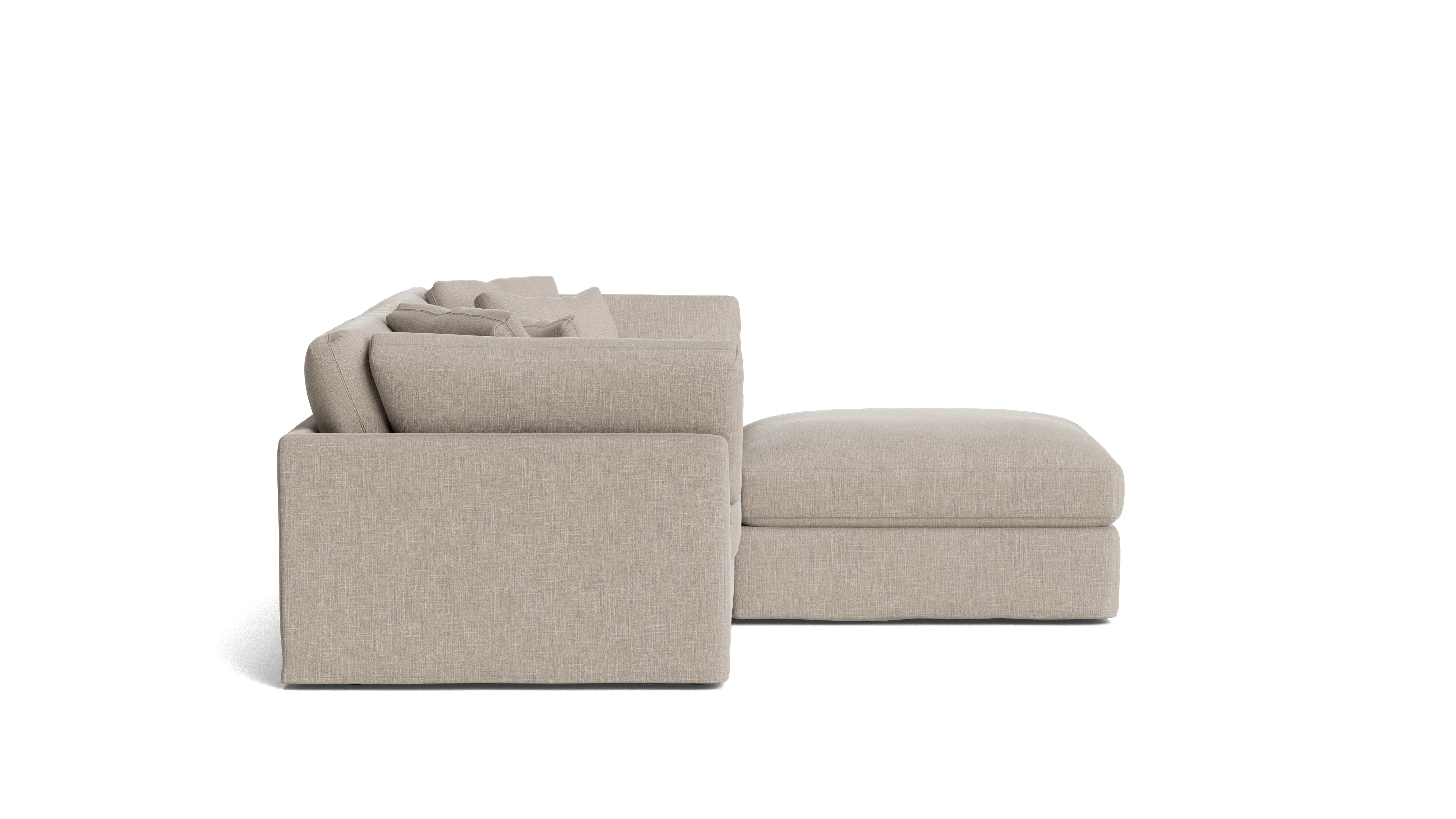 Get Together™ 3-Piece Modular Sectional, Large, Light Pebble - Image 4