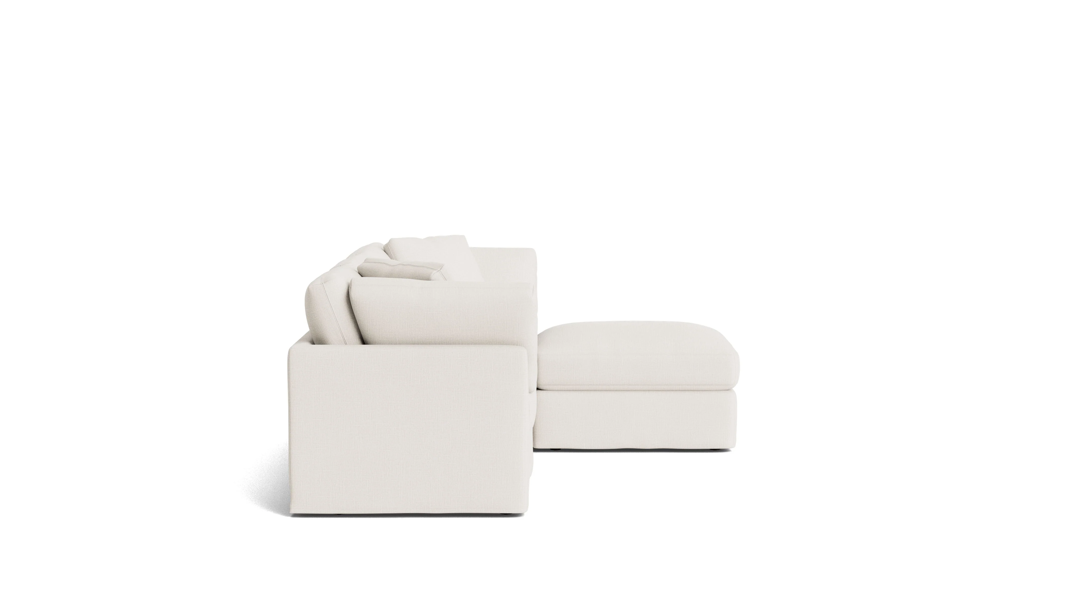 Get Together™ 4-Piece Modular Sectional, Standard, Cream Linen - Image 4