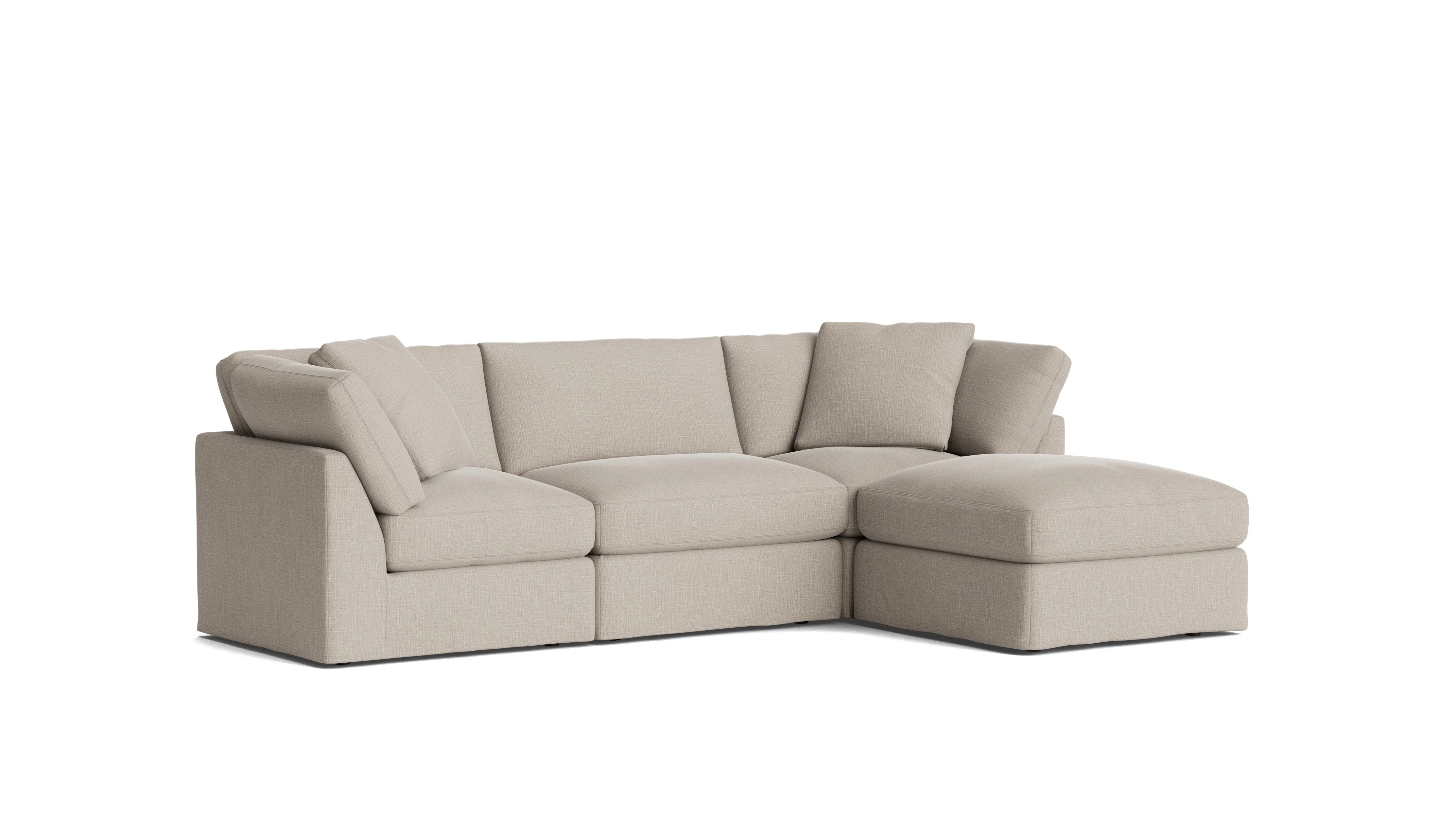 Get Together™ 4-Piece Modular Sectional, Standard, Light Pebble - Image 3