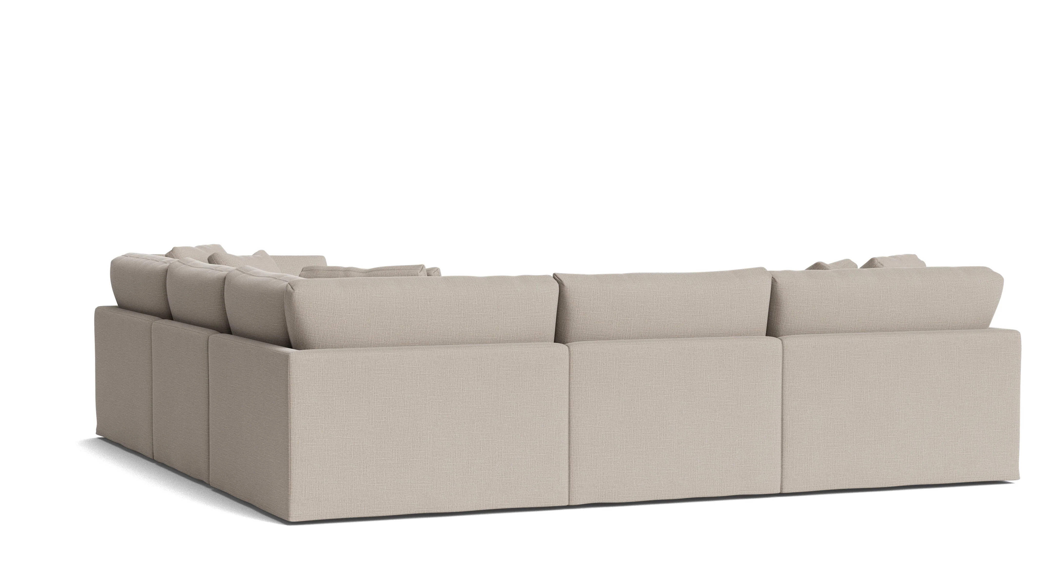 Get Together™ 5-Piece Modular Sectional Closed, Large, Light Pebble - Image 5