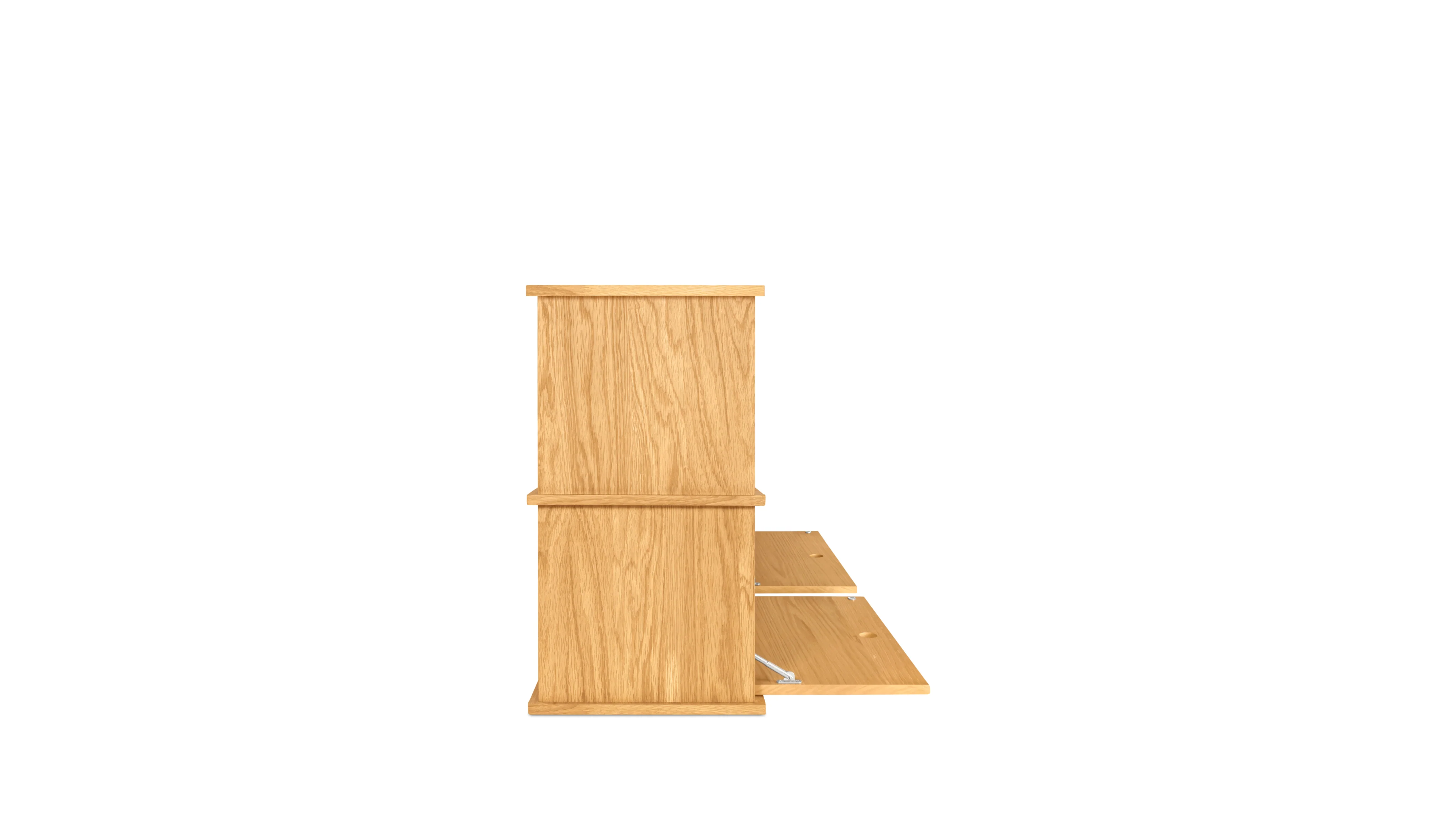 Keep Stacking Storage System 4-Piece, Open and Closed, White Oak - Image 8