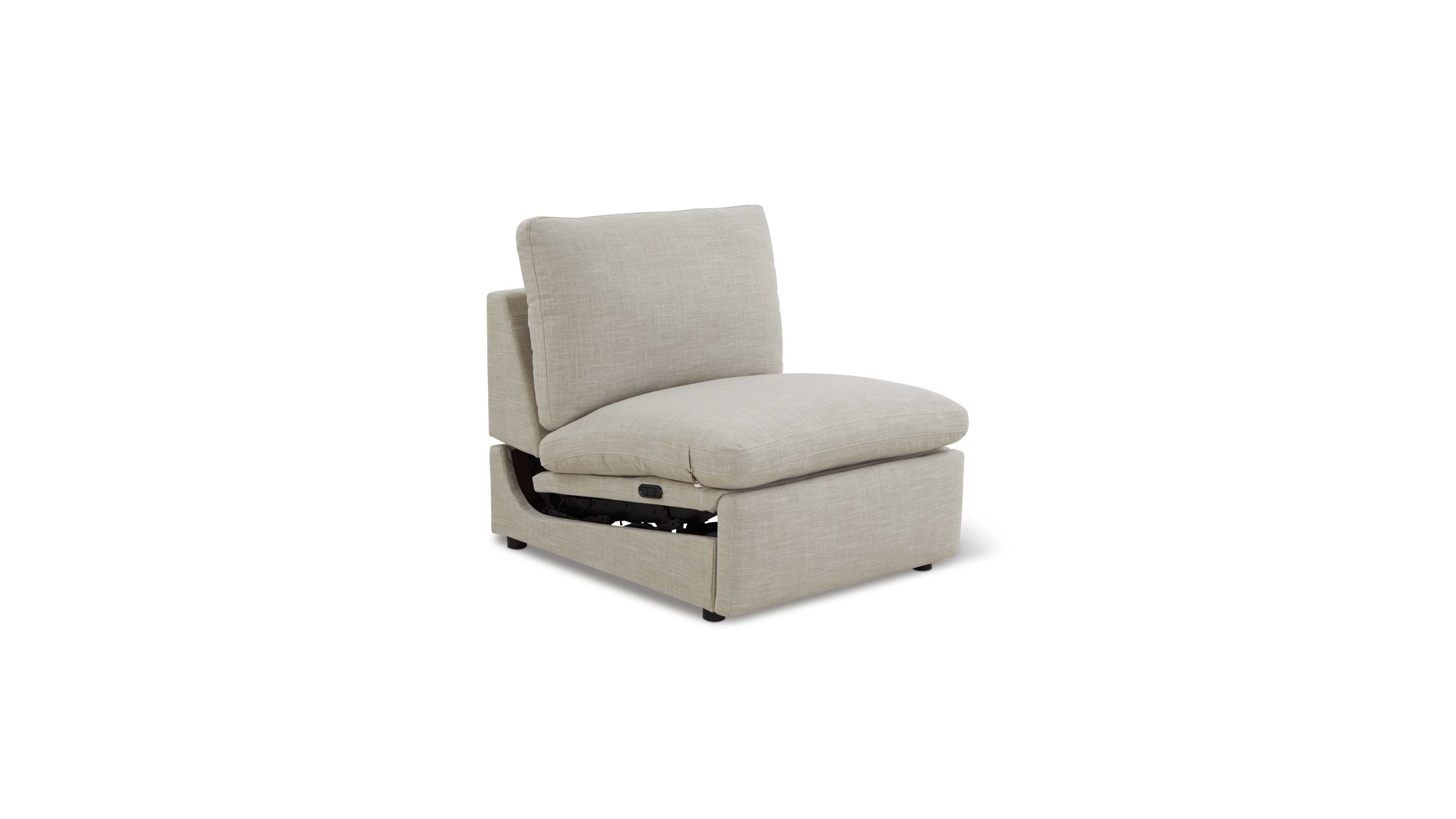 Lift Off Power Recliner Armless Chair, Light Pebble - Image 6