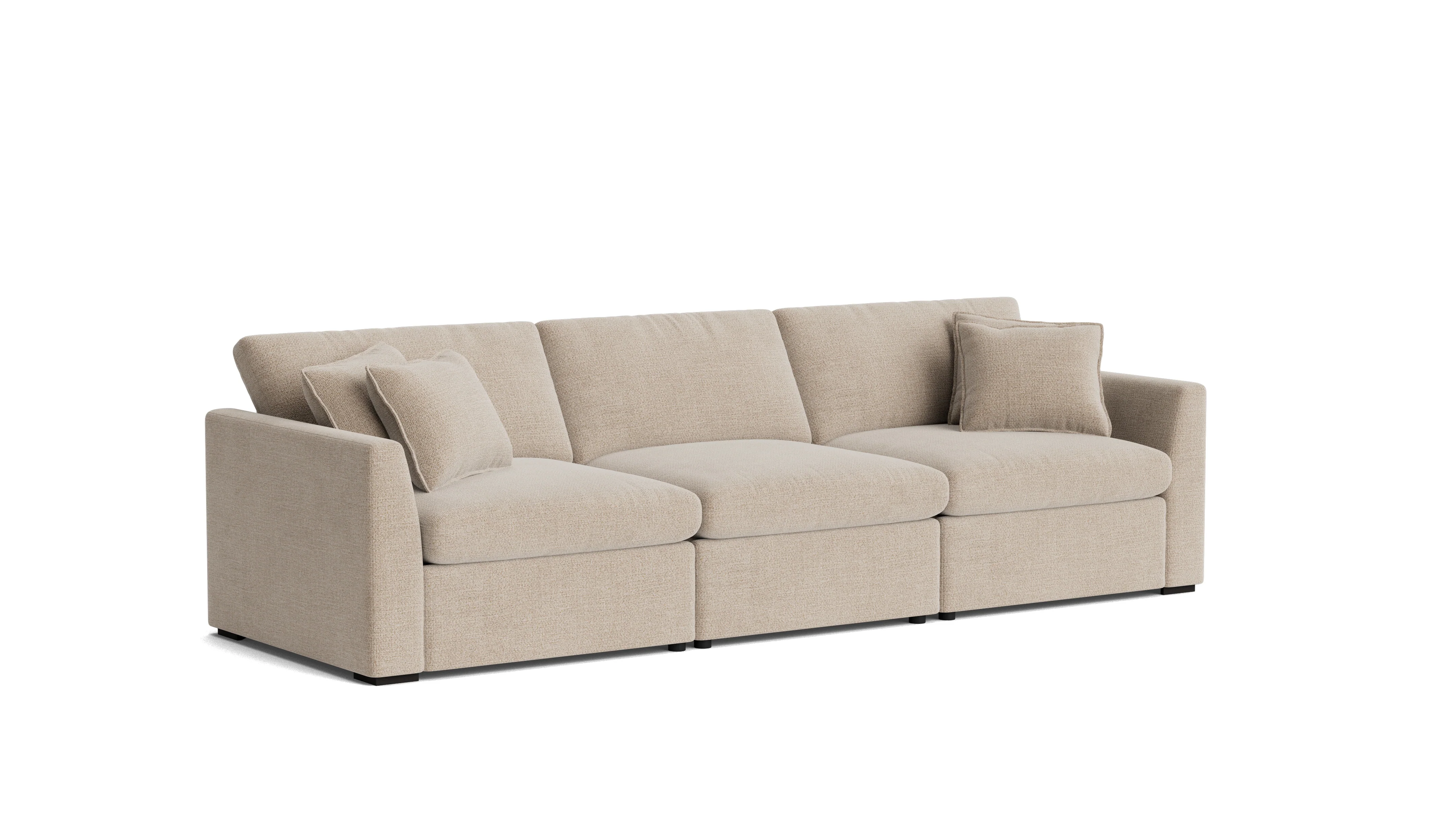 Lift Off Power Recliner 3-Piece Modular Sofa, Champagne - Image 4