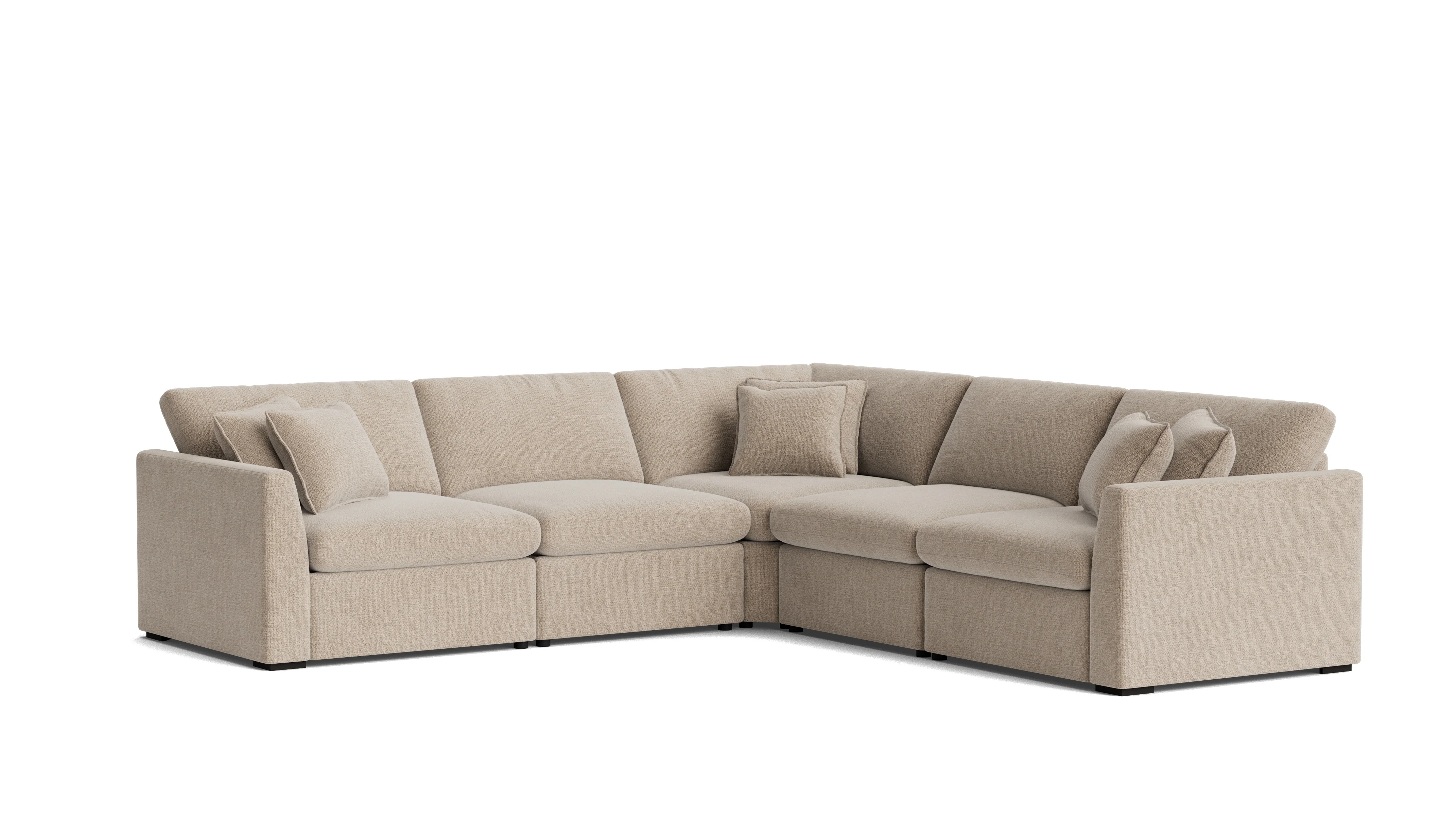 Lift Off Power Recliner 5-Piece Modular Sectional, Champagne - Image 4