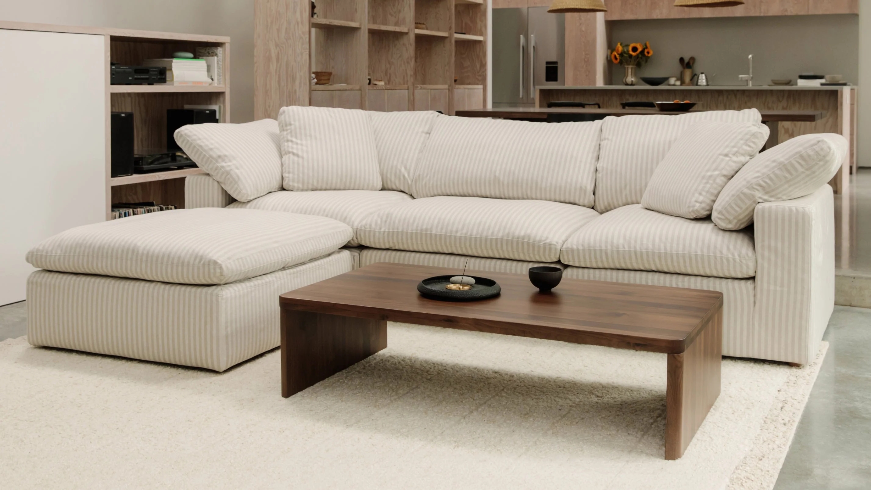 Movie Night™ 3-Piece Modular Sectional, Large, Newport Stripe - Image 6