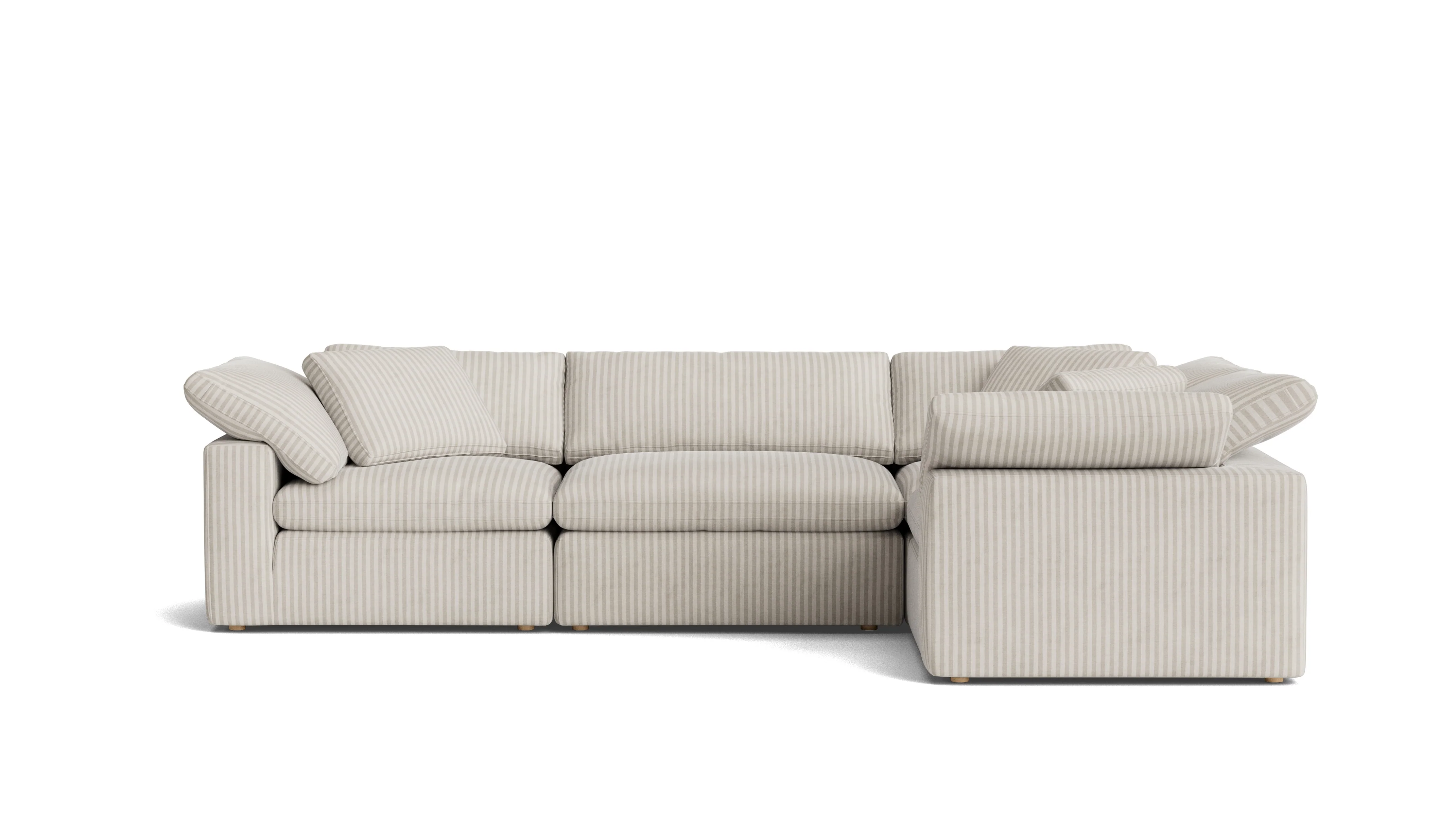 Movie Night™ 4-Piece Modular Sectional Closed, Large, Newport Stripe - Image 2