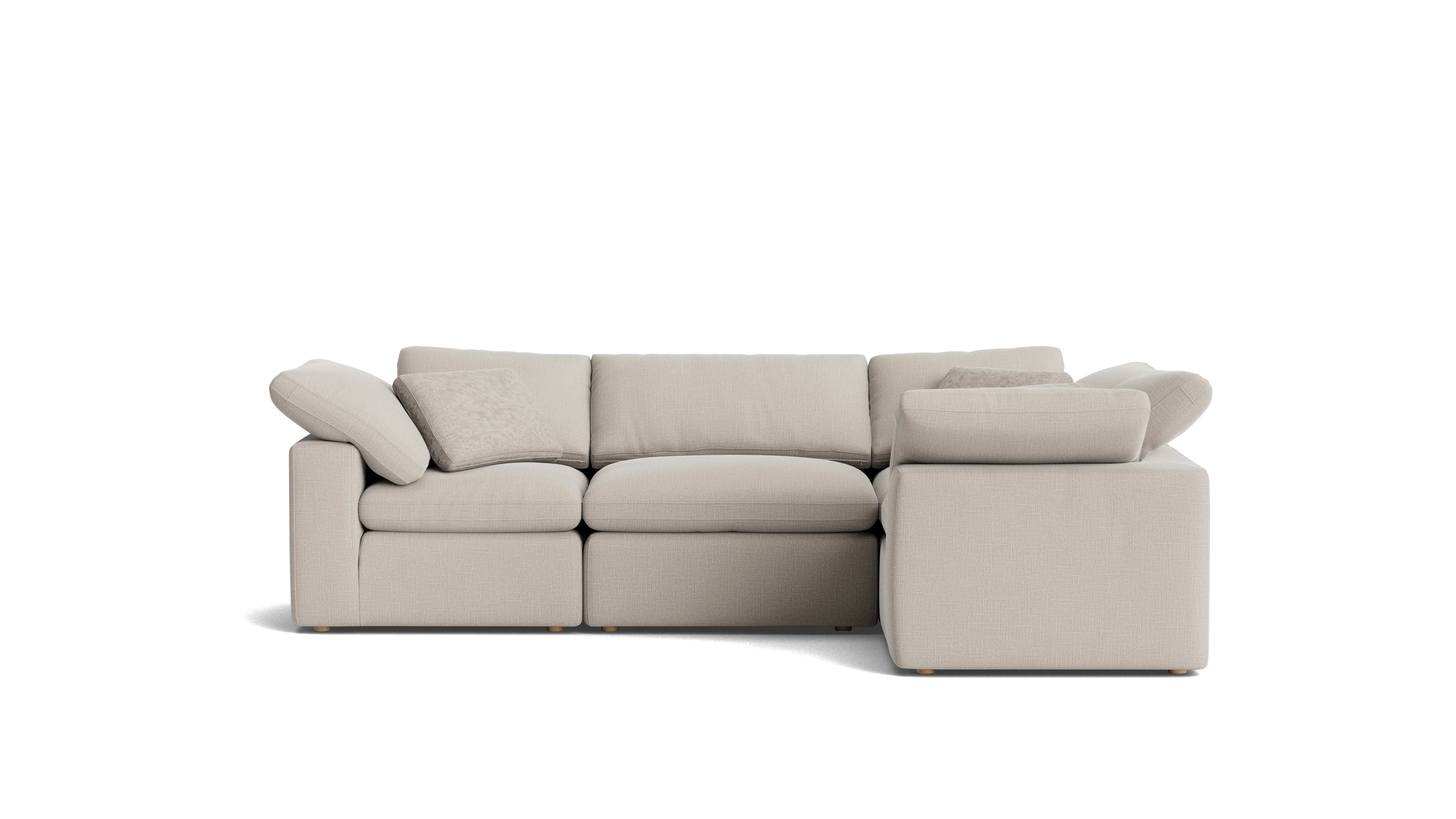 Movie Night™ 4-Piece Modular Sectional Closed, Standard, Clay - Image 2
