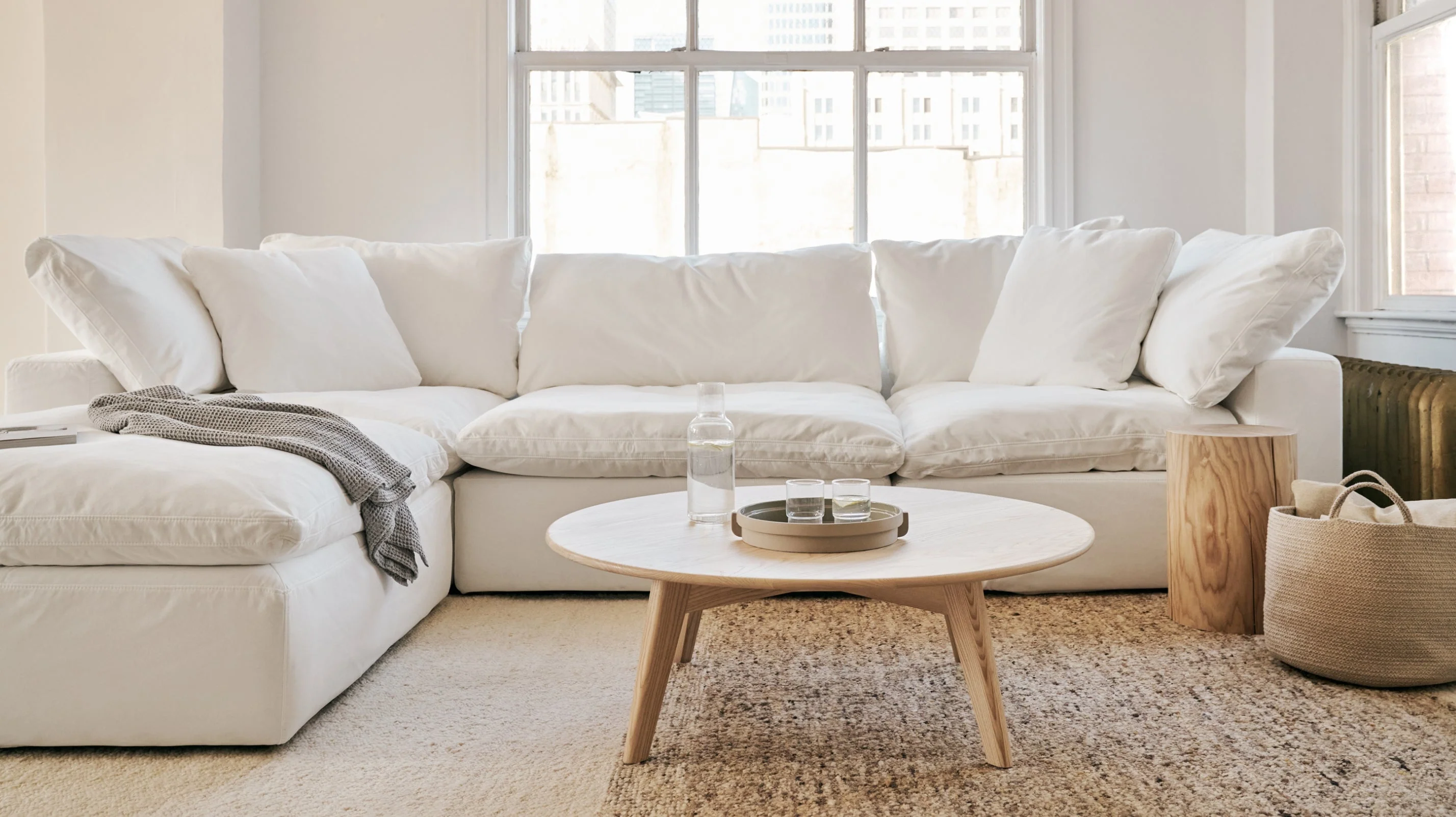 Movie Night™ 4-Piece Modular Sectional, Large, Oatmeal - Image 7