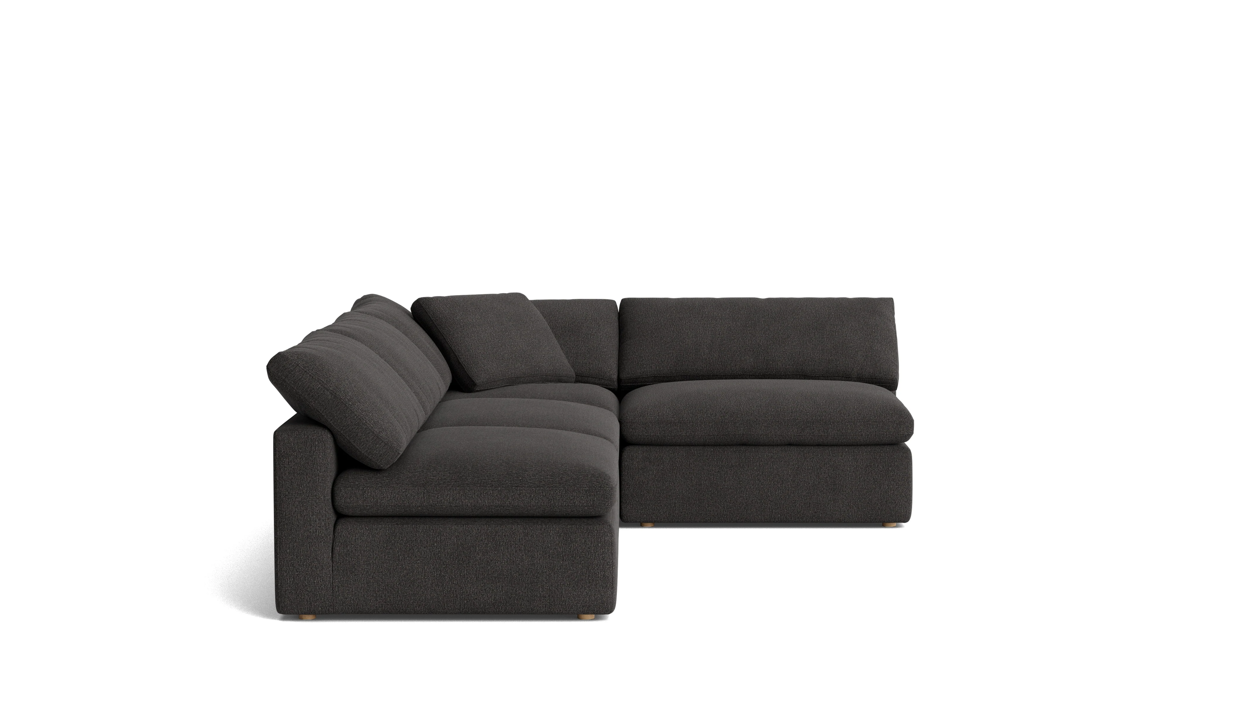 Movie Night™ 4-Piece Modular Sectional Open, Large, Dark Shadow - Image 4