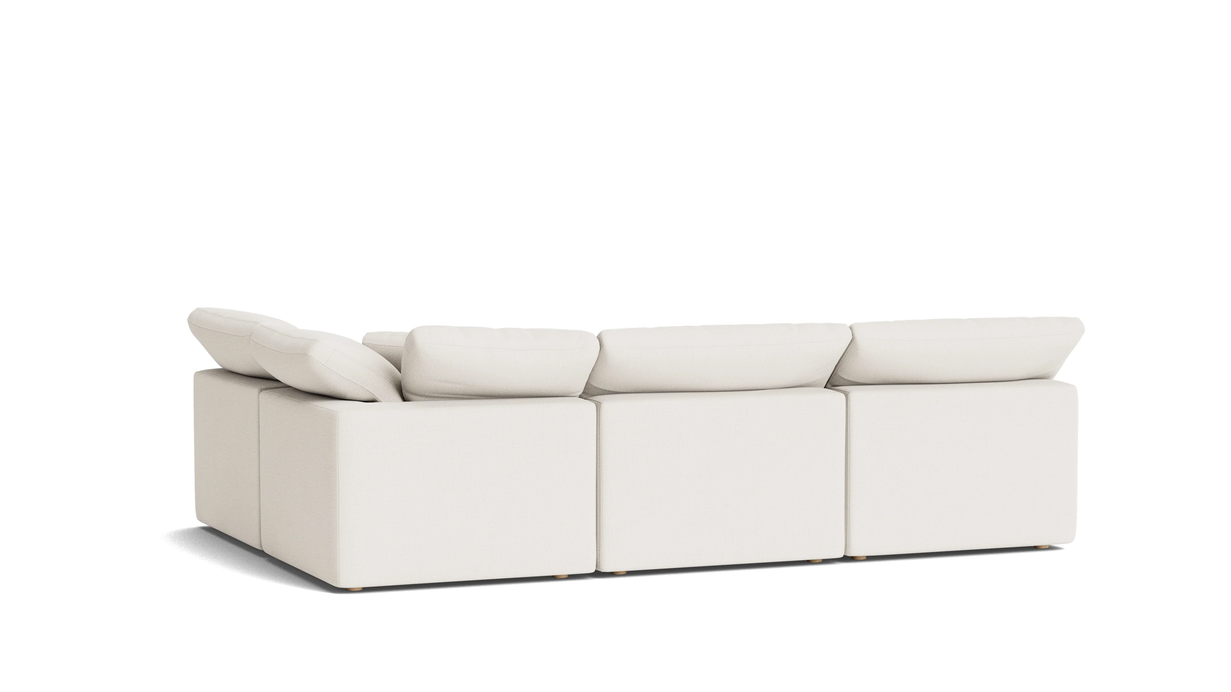 Movie Night™ 4-Piece Modular Sectional Open, Standard, Cream Linen - Image 5