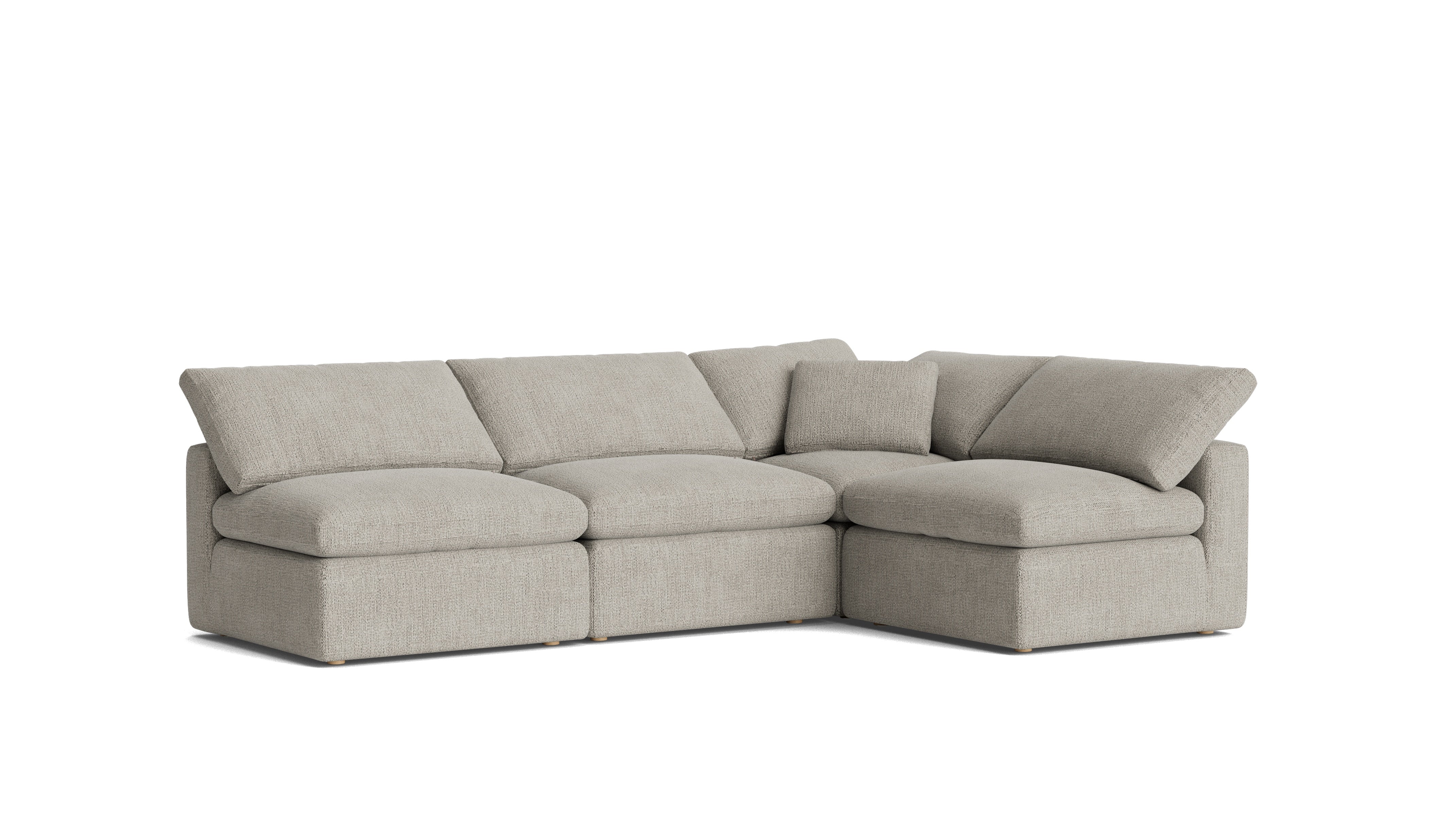 Movie Night™ 4-Piece Modular Sectional Open, Standard, Oatmeal - Image 3