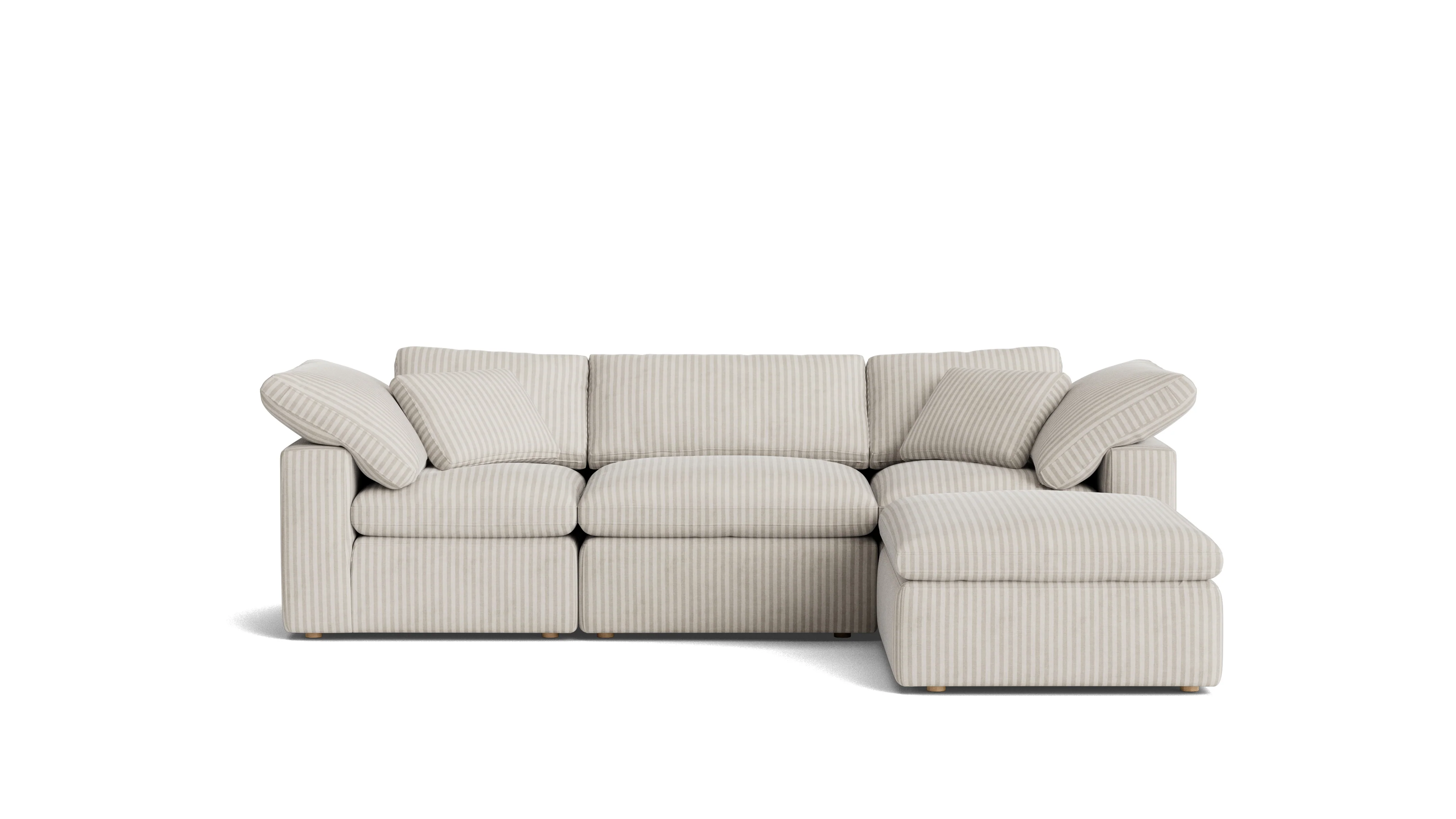 Movie Night™ 4-Piece Modular Sectional, Standard, Newport Stripe - Image 2